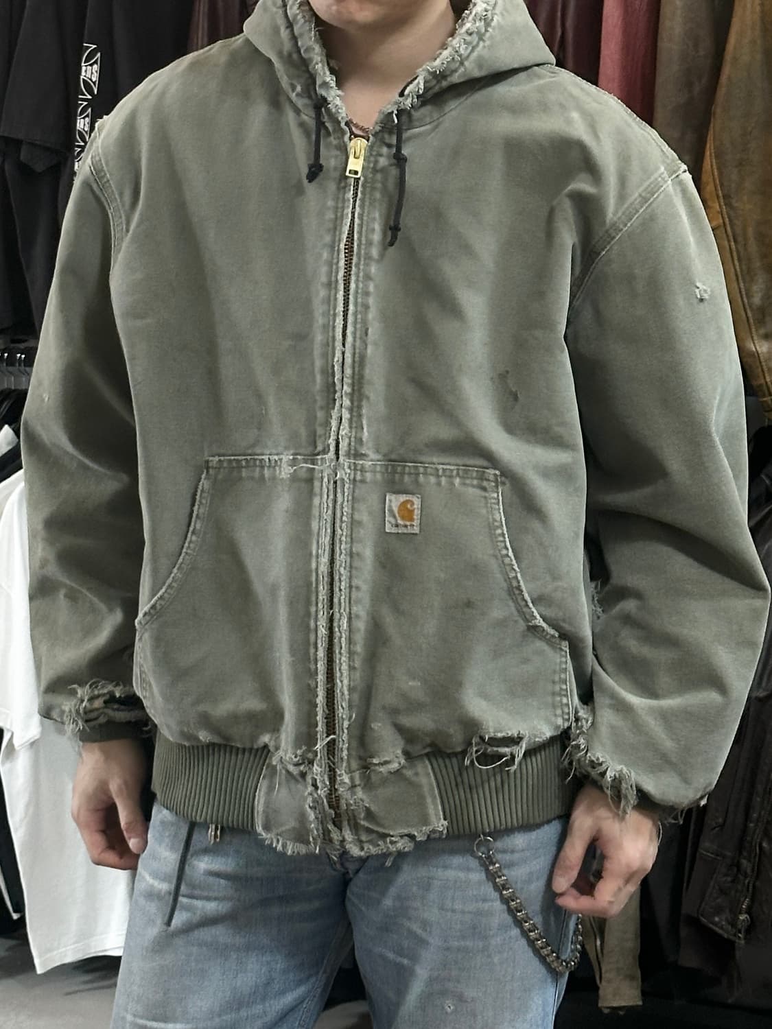 OG 칼하트 하드에이징 액티브 자켓 칼하트 후드자켓 상품이미지3