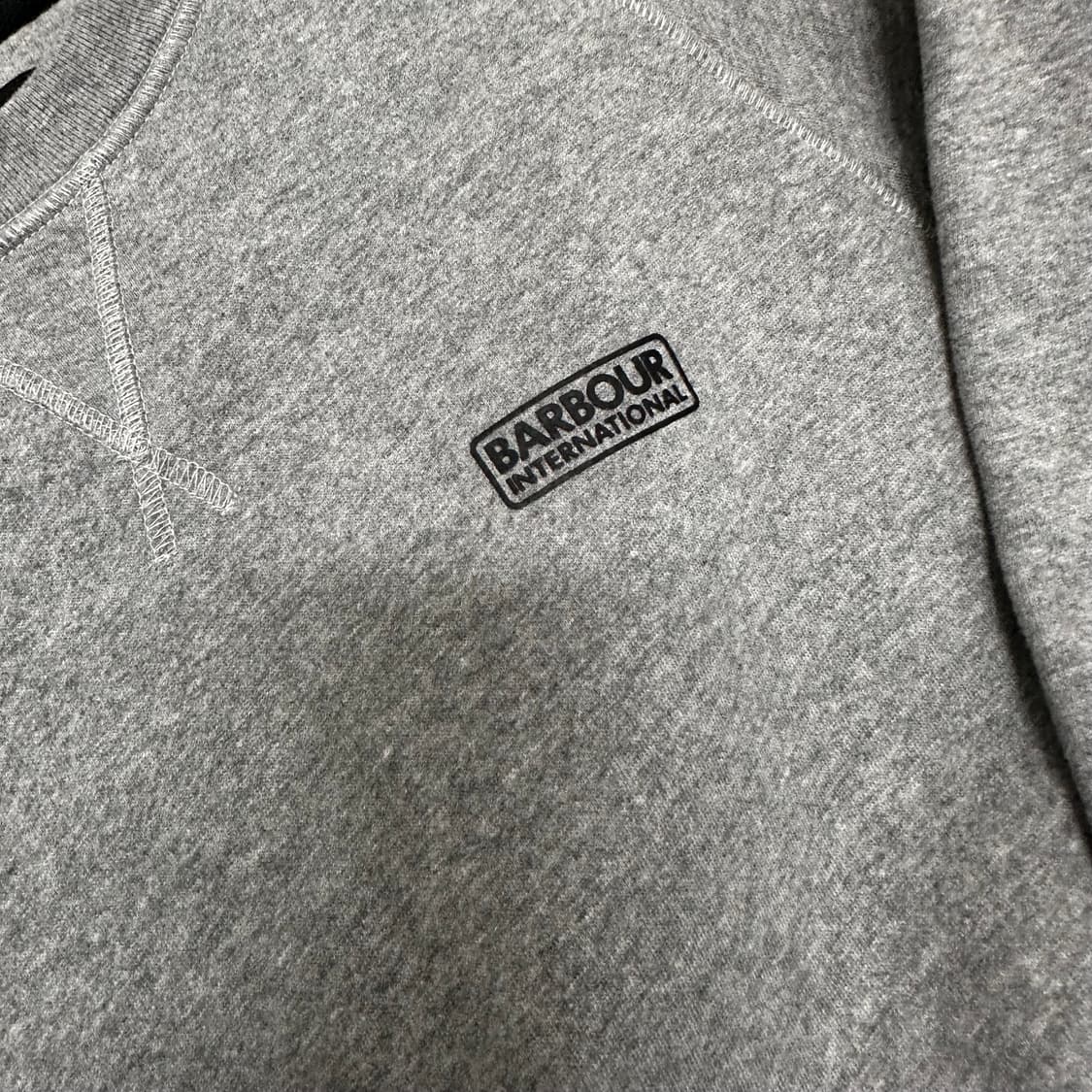 Barbour 바버 기모 맨투맨 그레이 L 상품이미지3