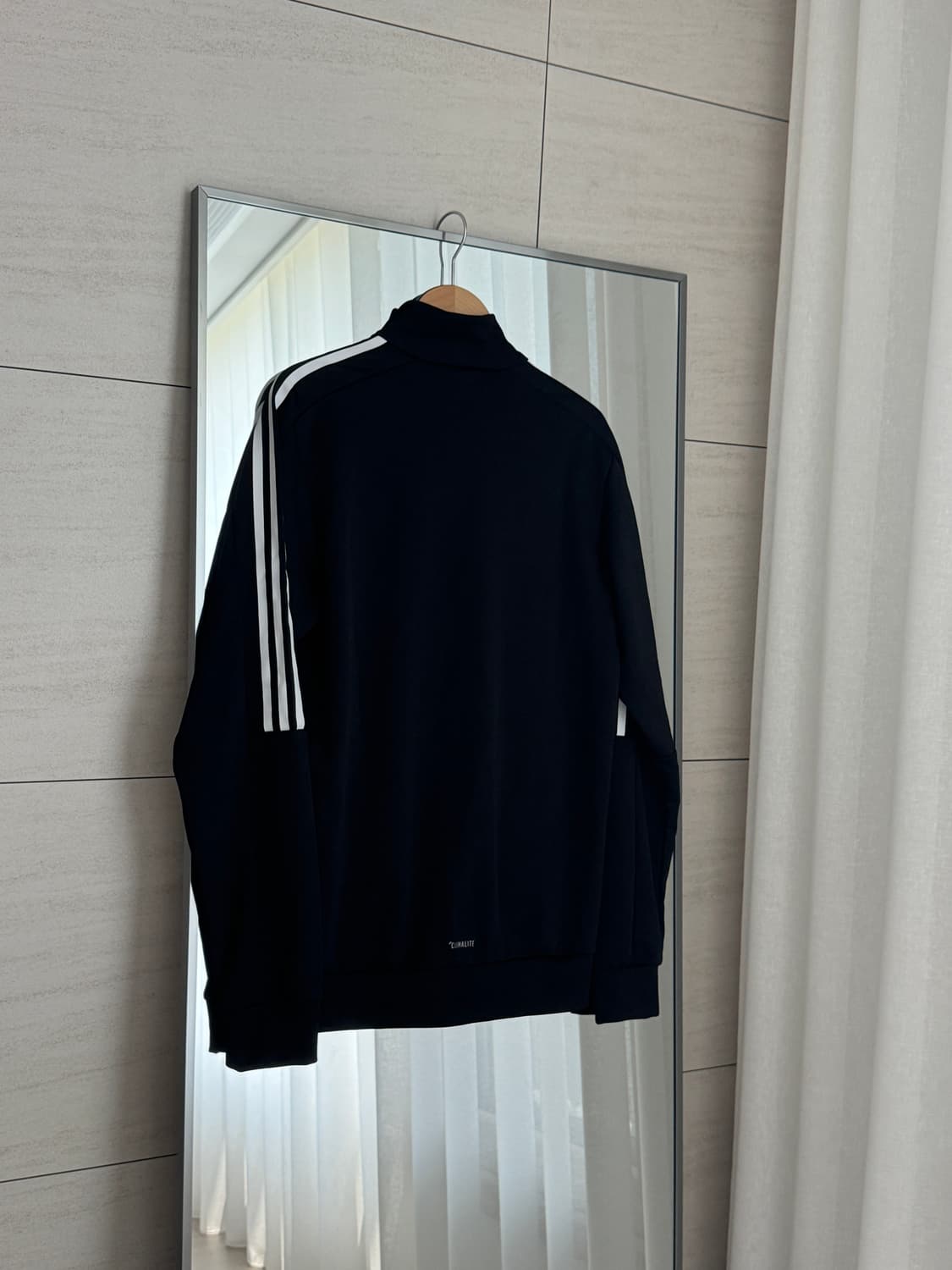 아디다스 adidas 블랙 저지 트랙탑 집업 (L) 상품이미지6