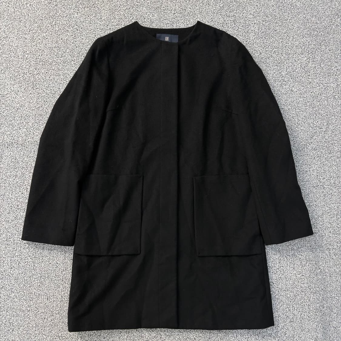 85 구호 캐시미어 노카라 하프 코트 0311J 상품이미지1