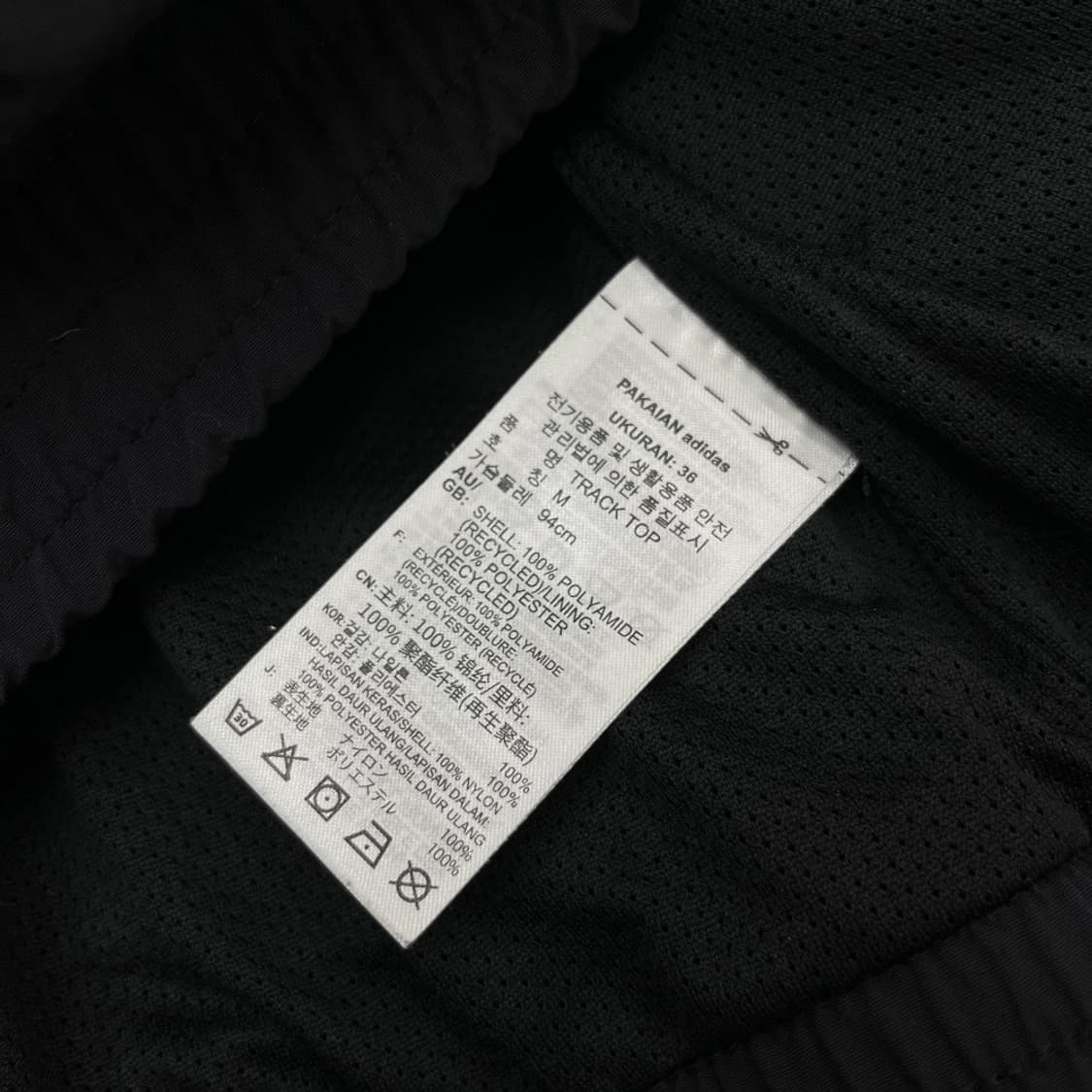 아디다스 화이트라인 블랙 바람막이 M 상품이미지7