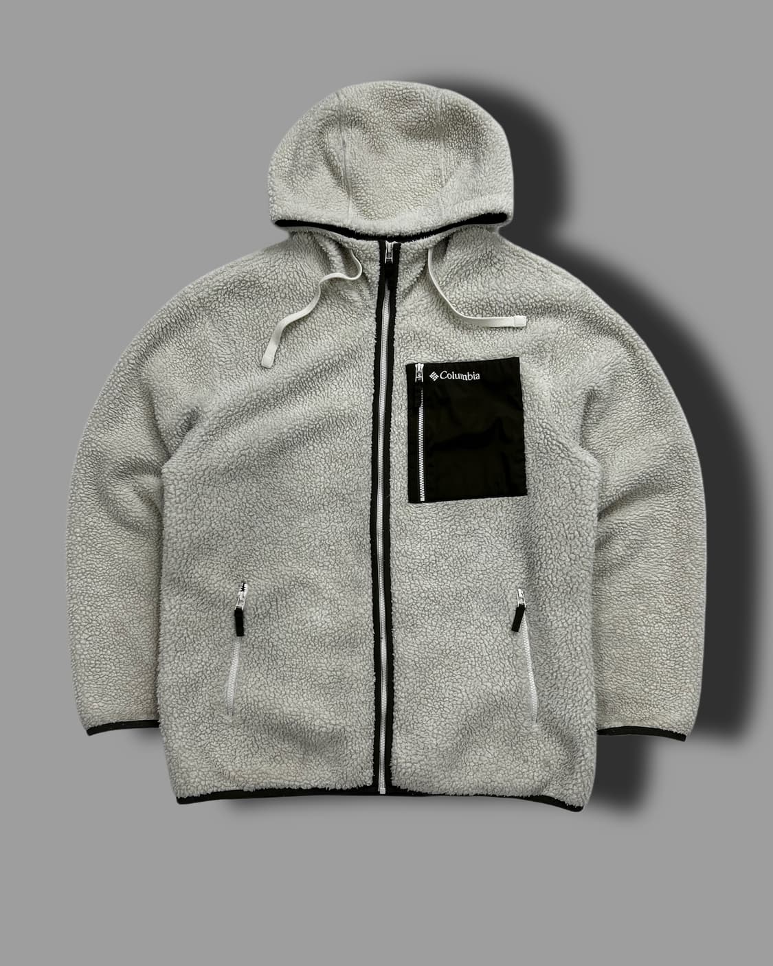 콜롬비아 초코 브라운 체스트 포켓 플리스 자켓 3XL 상품이미지4