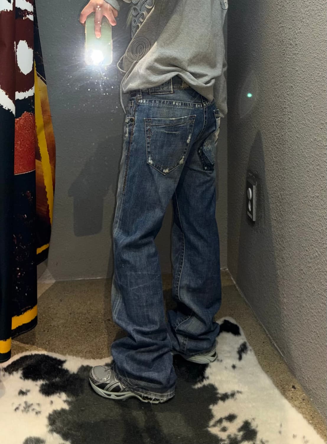 빈티지 포켓 디테일 데님팬츠 상품이미지4