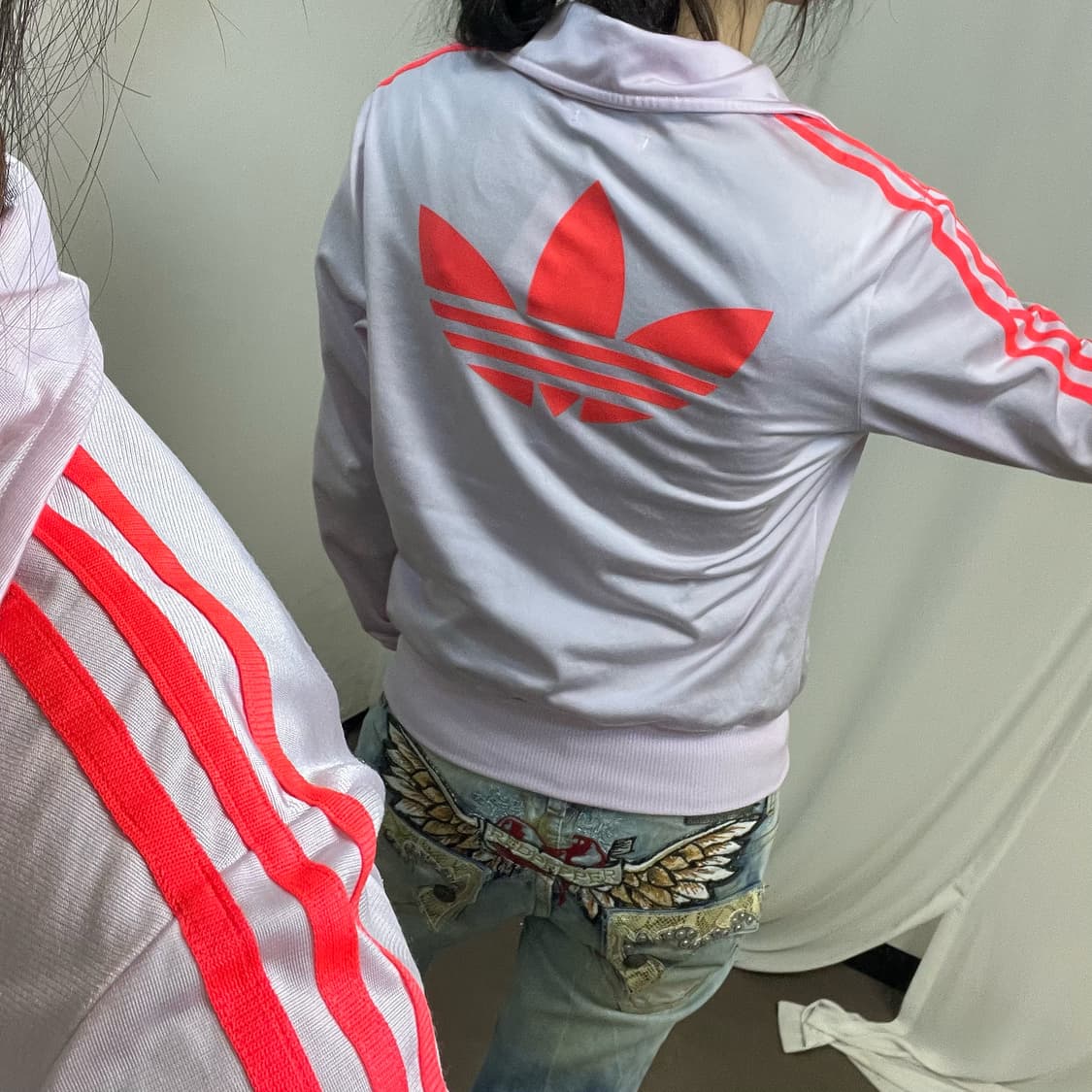 Adidas pink Firebird jersey 상품이미지3