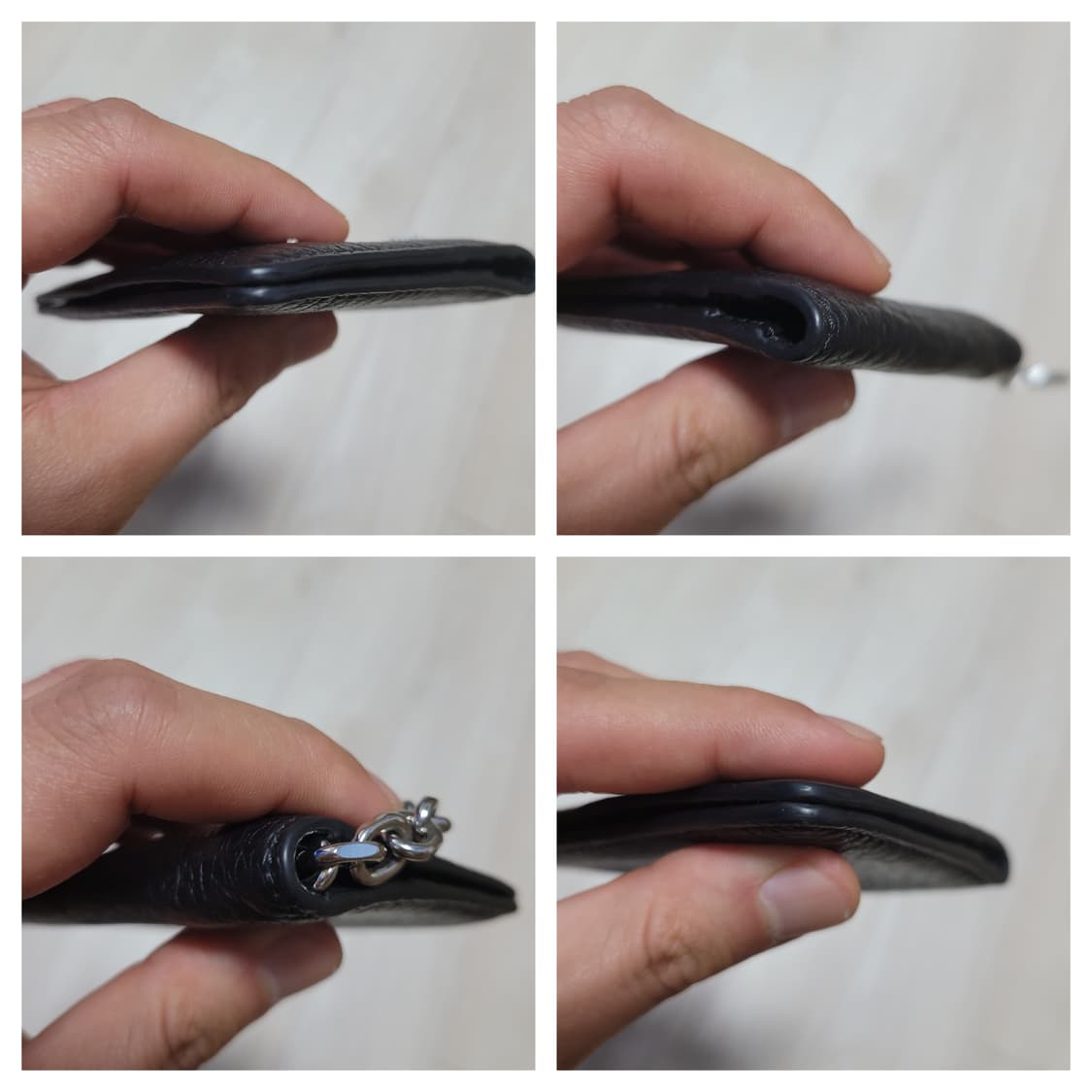 마르지엘라 블랙 카드 키링 지갑 상품이미지4