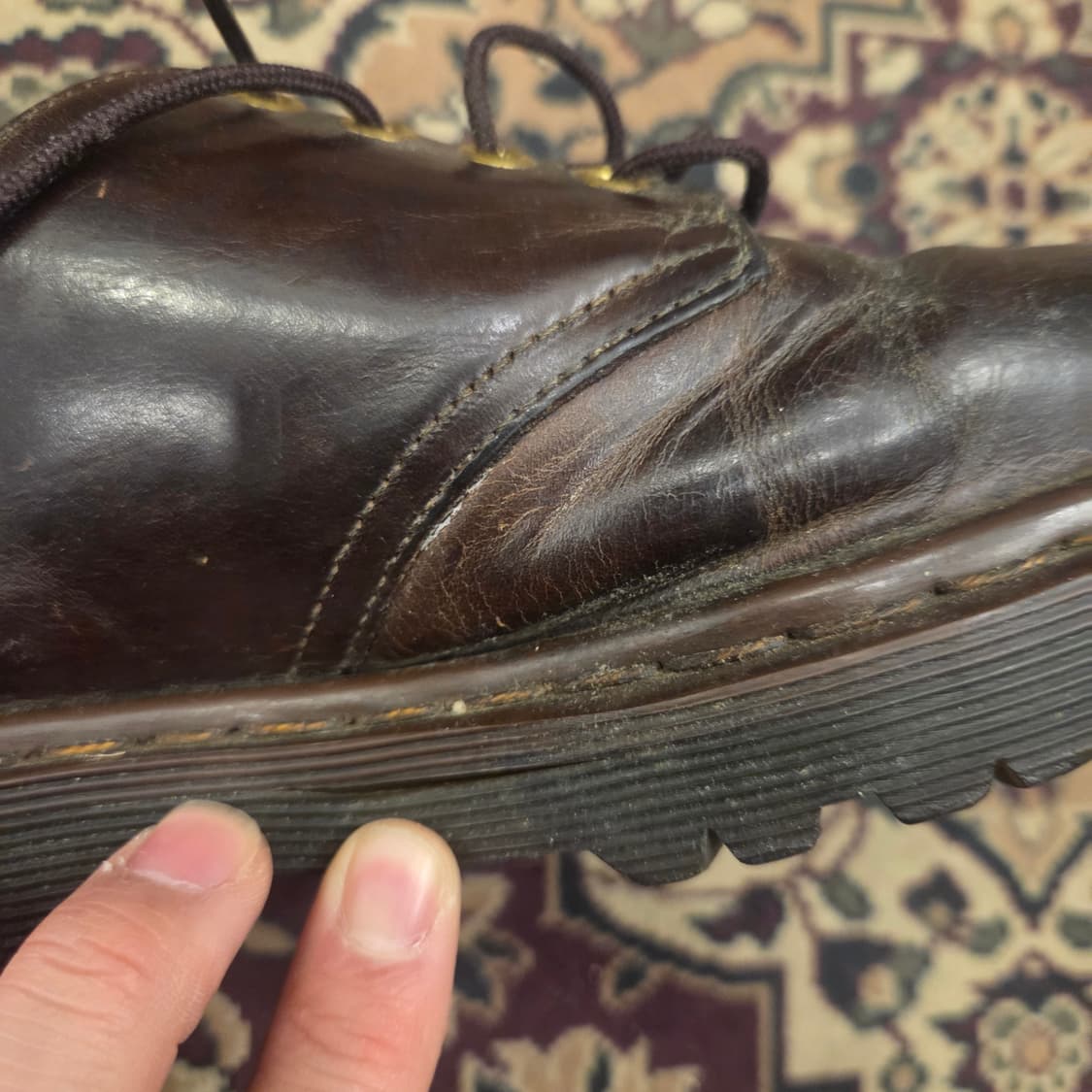 닥터마틴 4홀 1561 mie 브라운 크레이지호스 uk6 상품이미지10