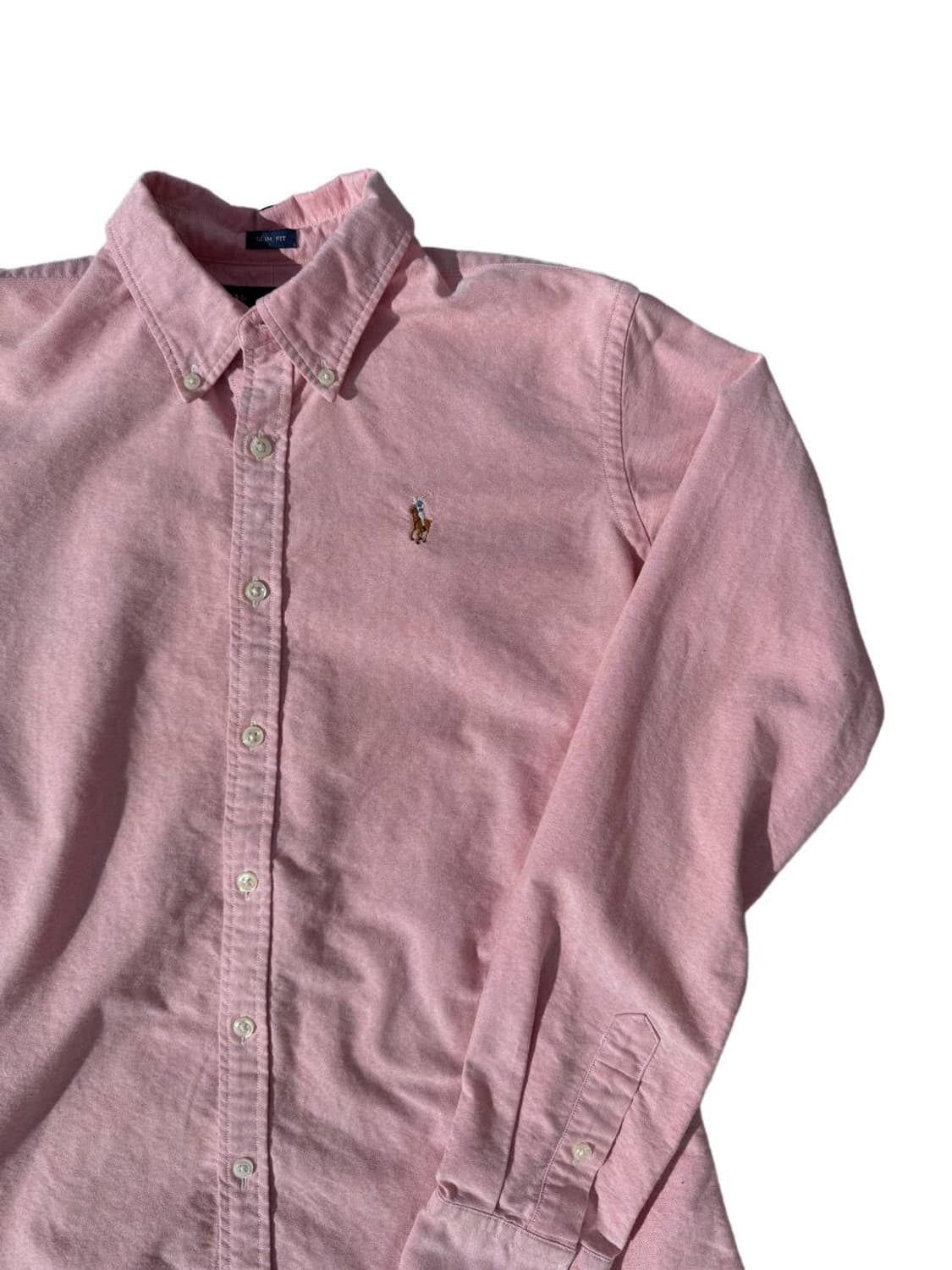 PRL button down solid shirts pink 상품이미지3