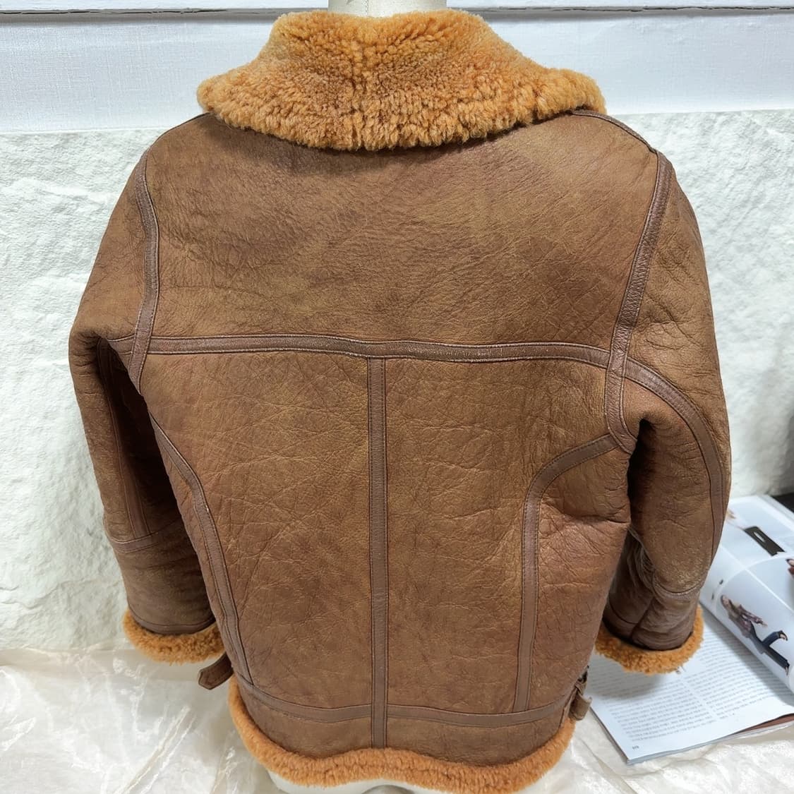 빈티지 양가죽 메리노 양털 코트 무스탕 상품이미지5