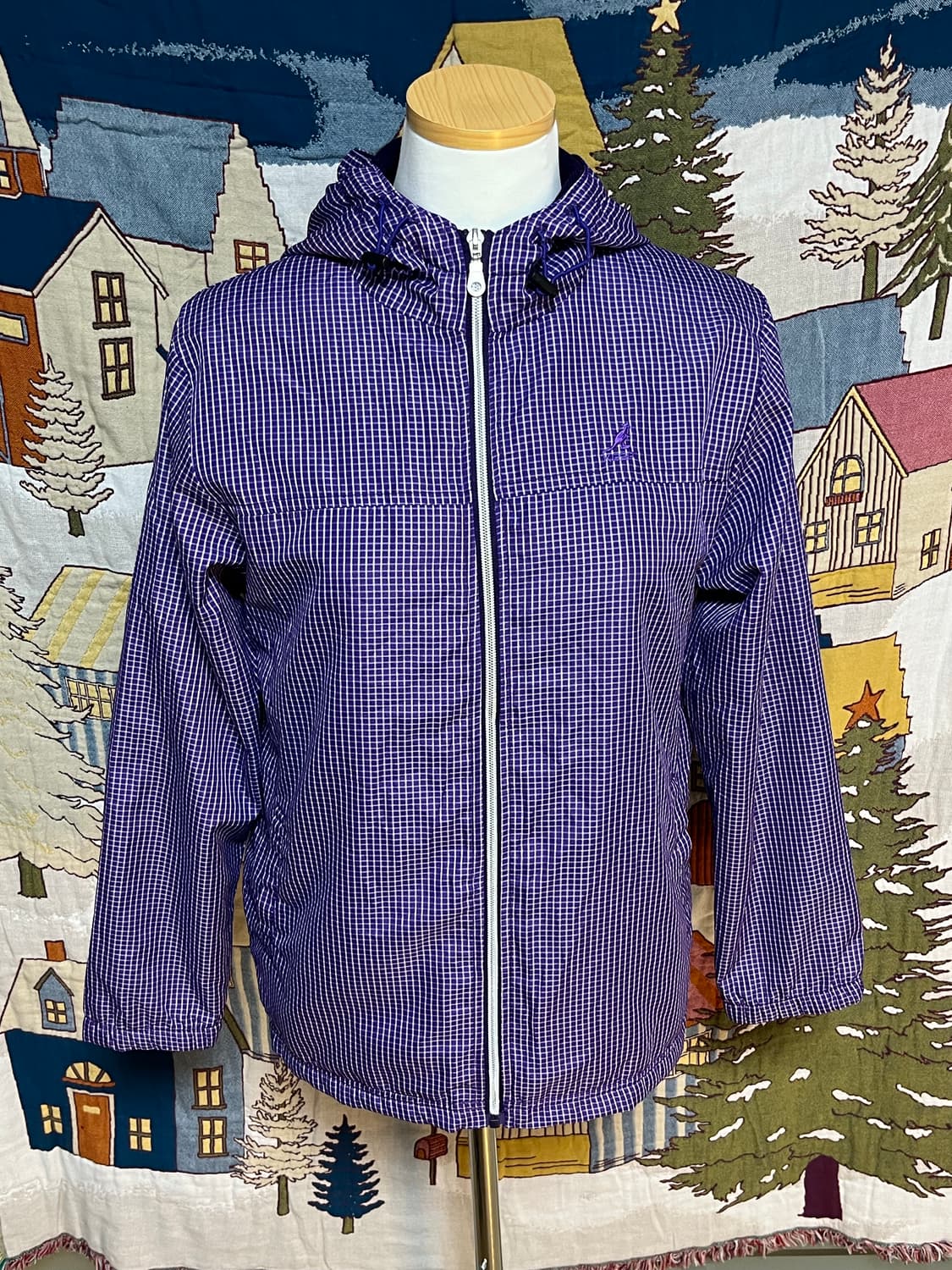 Kangol 캉콜 퍼플 바람막이 재킷 상품이미지5