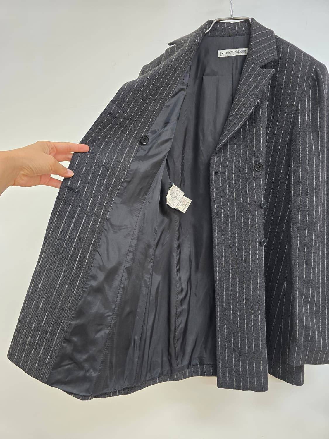 아르마니 핏예쁜 스트라이프 모혼방 자켓 상품이미지7