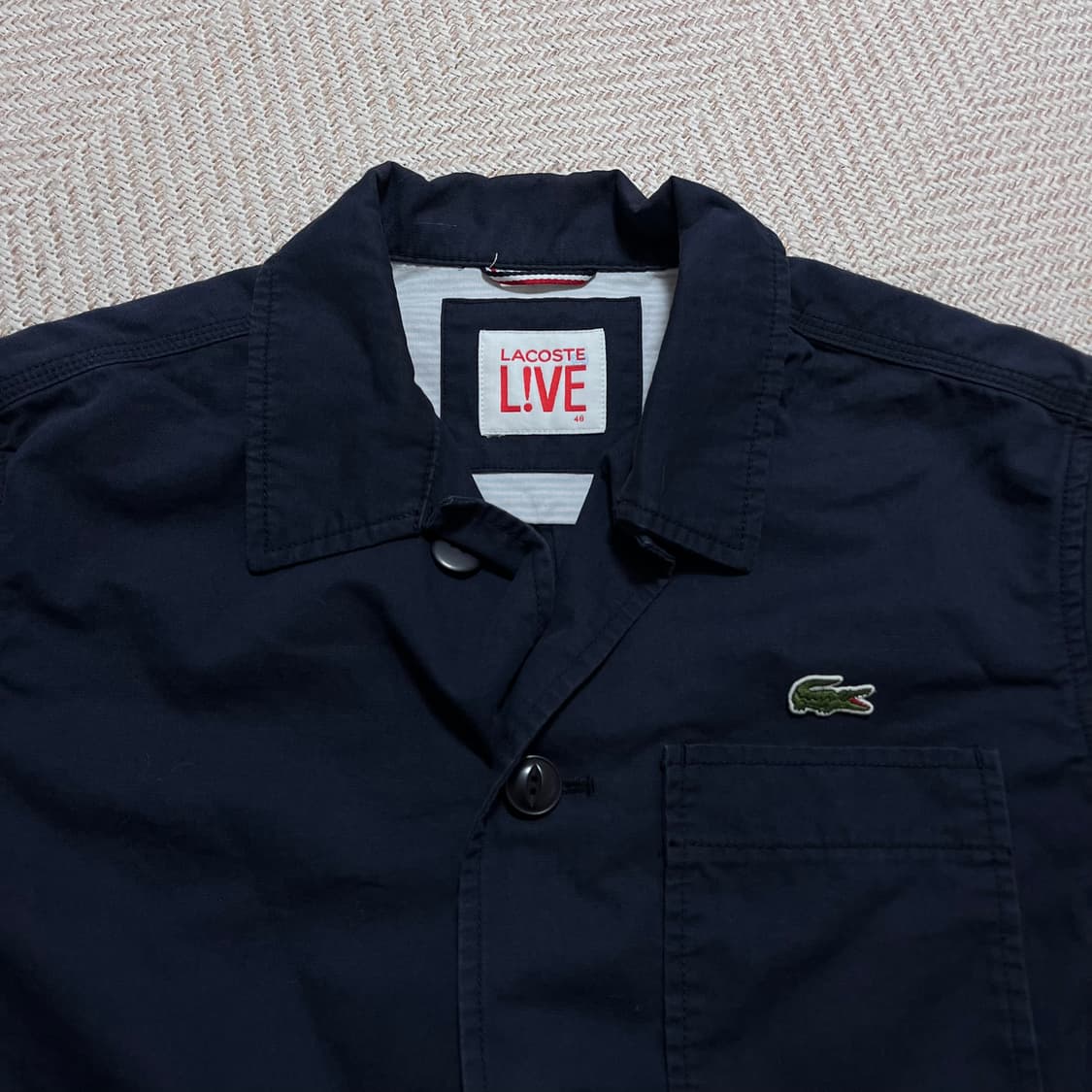 [정품] 라코스테 네이비 포켓 자켓 [ 48 ] 상품이미지4