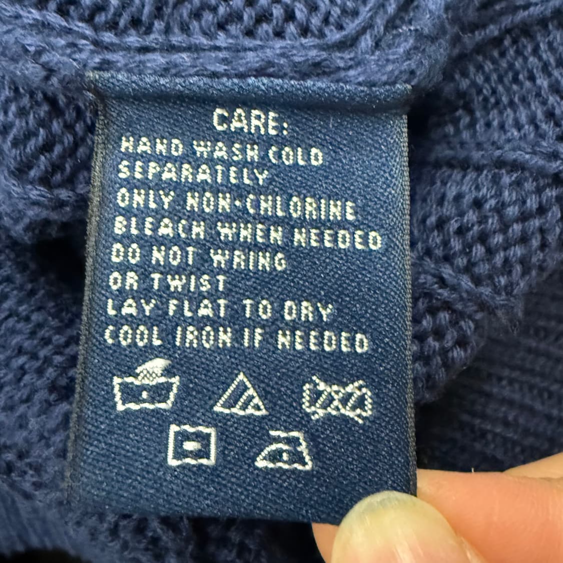 폴로 랄프로렌 스포츠 네이비 반팔 니트 상품이미지5