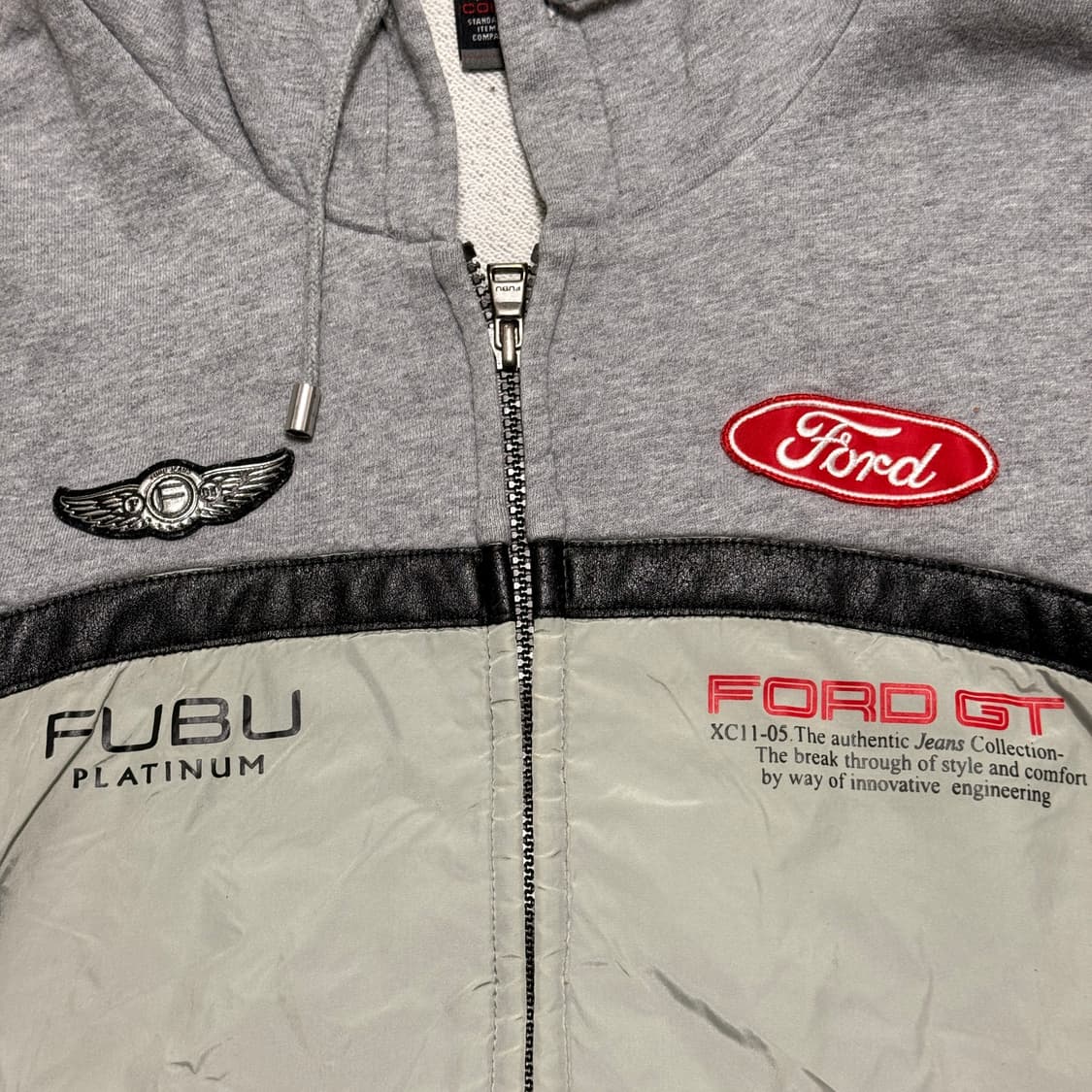 FUBU X Ford GT 대장급 그레이 후드집업 XXL  상품이미지4
