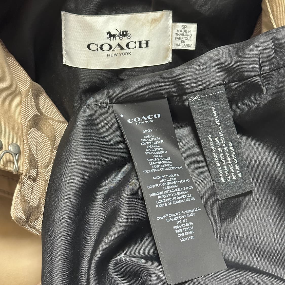 코치 웨스턴 롱 트렌치 코트 상품이미지8