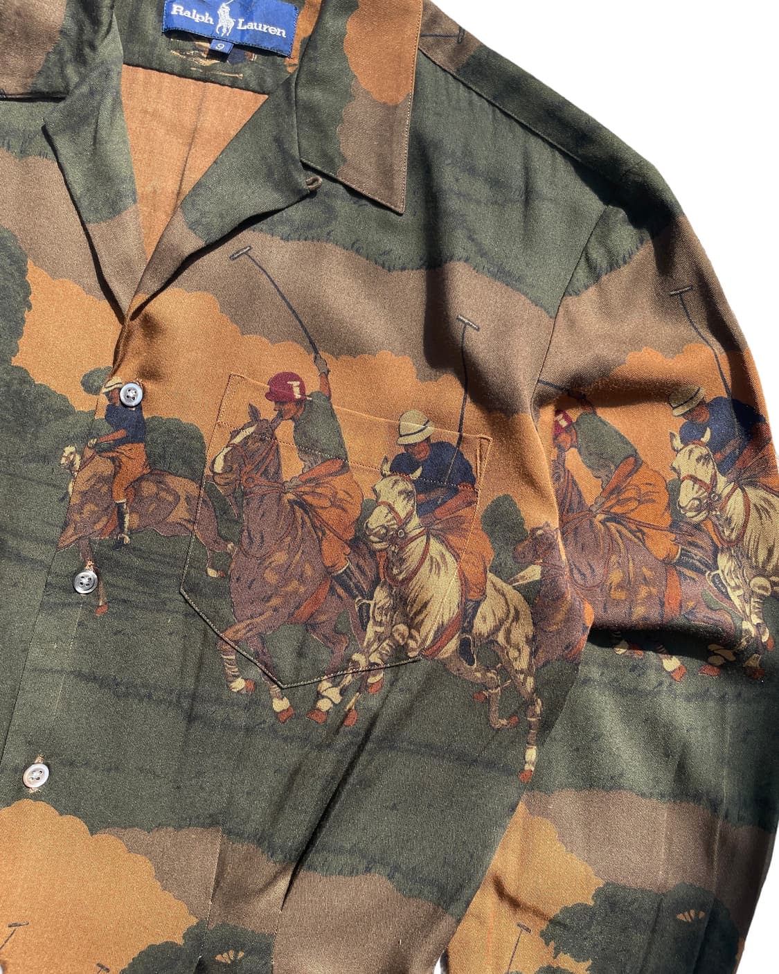 90’s Ralph Lauren rayon shirts 상품이미지5