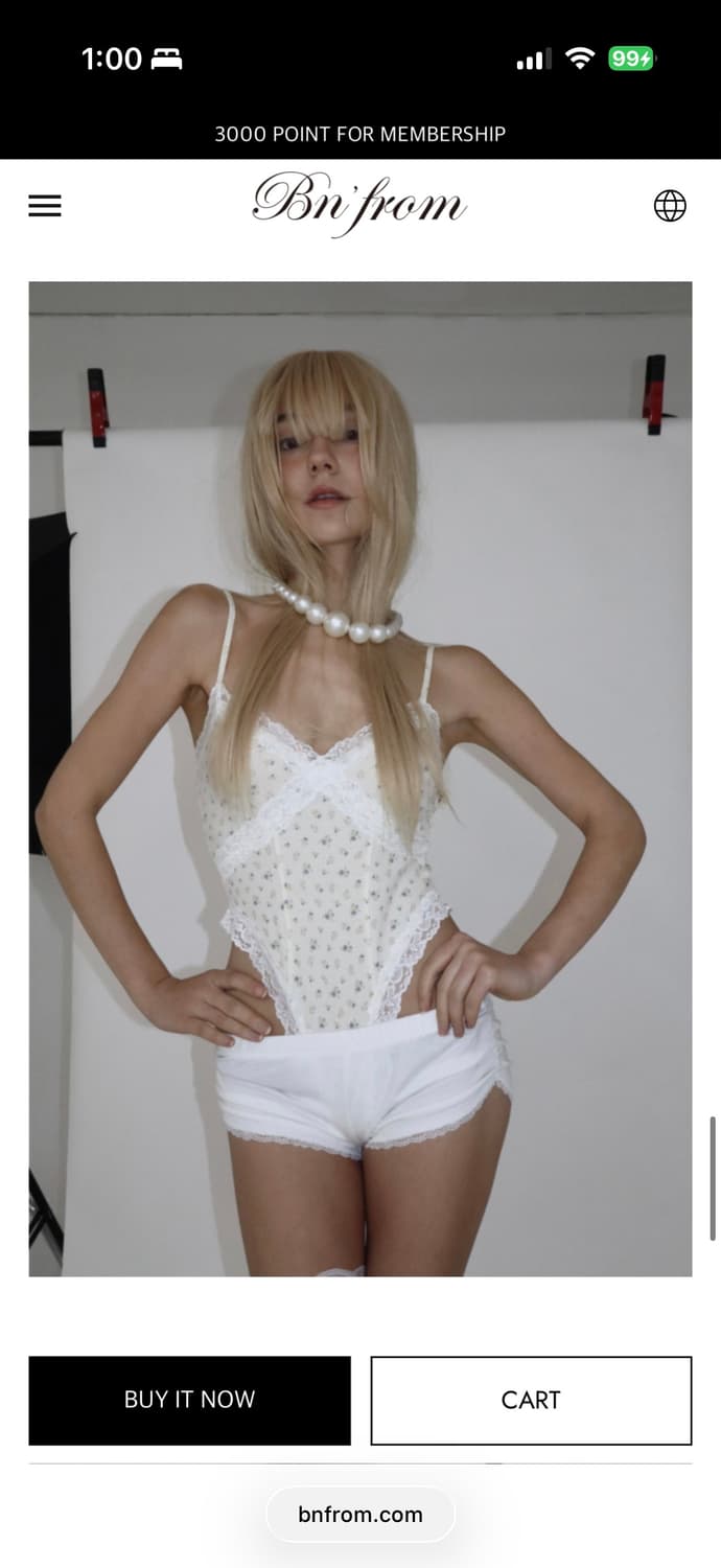 bnfrom LOMANTIC LACE FLOWER 바디수트 상품이미지3