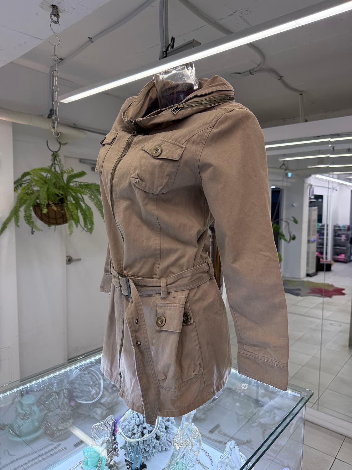 beltted cargo coat 상품이미지2