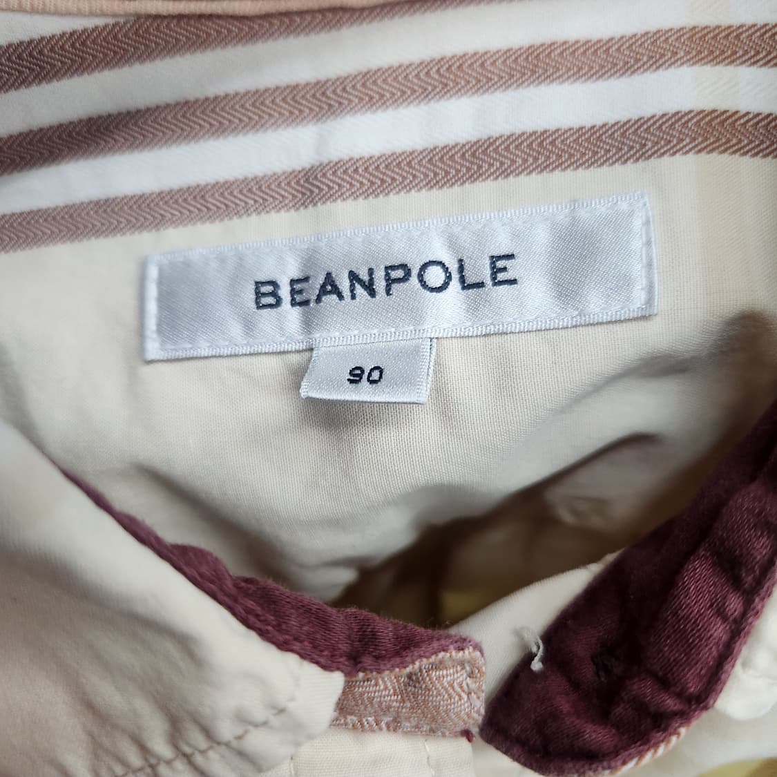 빈폴 로고자수 체크패턴 셔츠 90(S) 상품이미지5