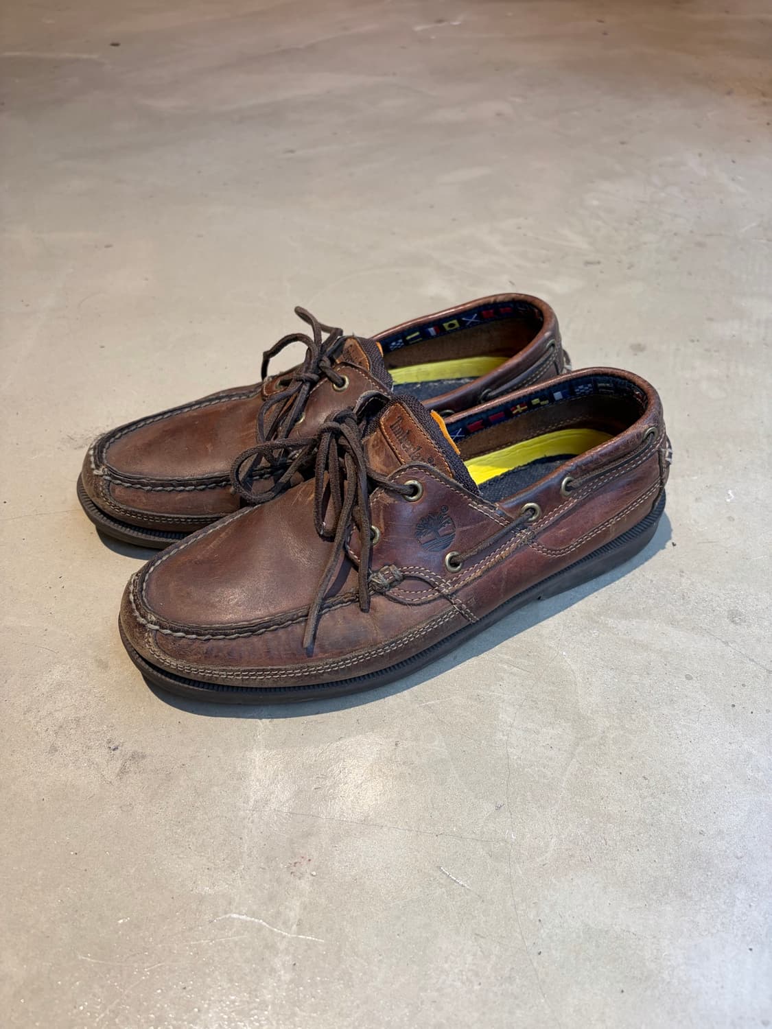 255)  Timberland 헤리티지 레더 보트 슈즈 상품이미지1