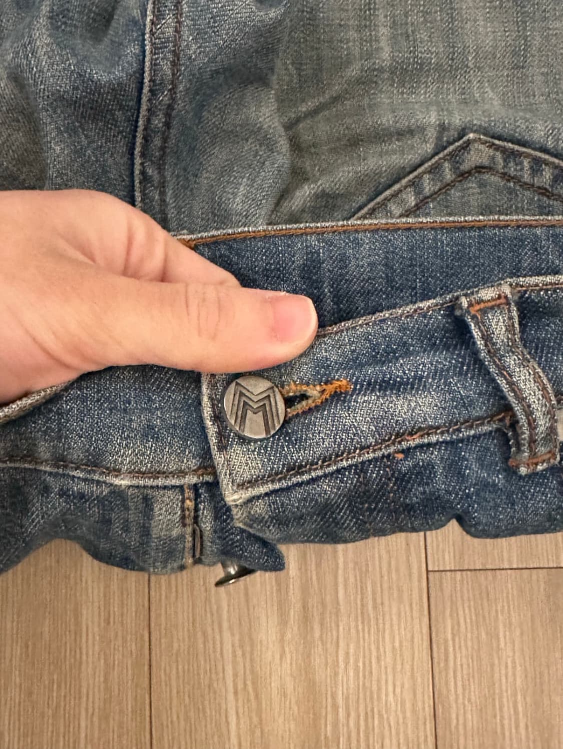 [44]Maison Margiela crush denim pants 상품이미지4