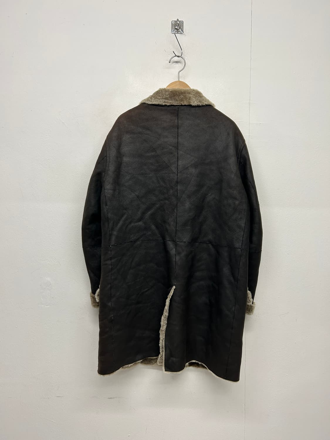 00s JPN BURBERRY 버버리 양가죽 무스탕 코트 상품이미지5