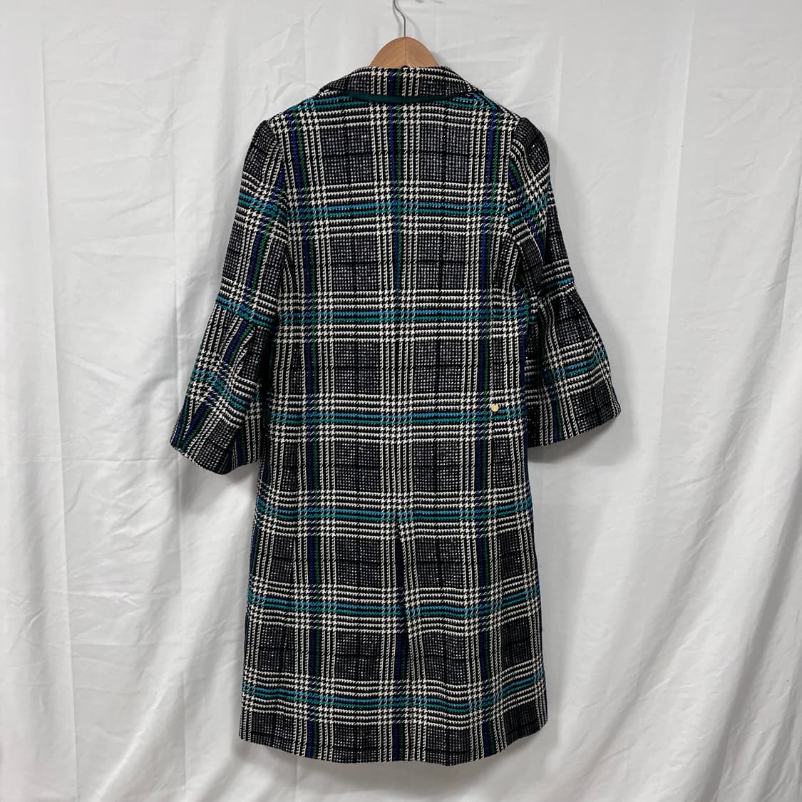 뮤베일(MUVEIL) 울 트위드 체크 코트 상품이미지2