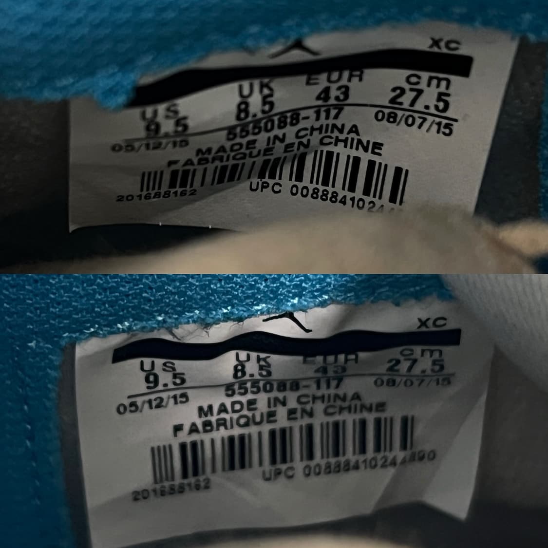 나이키 조던1 레트로 하이 OG UNC 상품이미지9