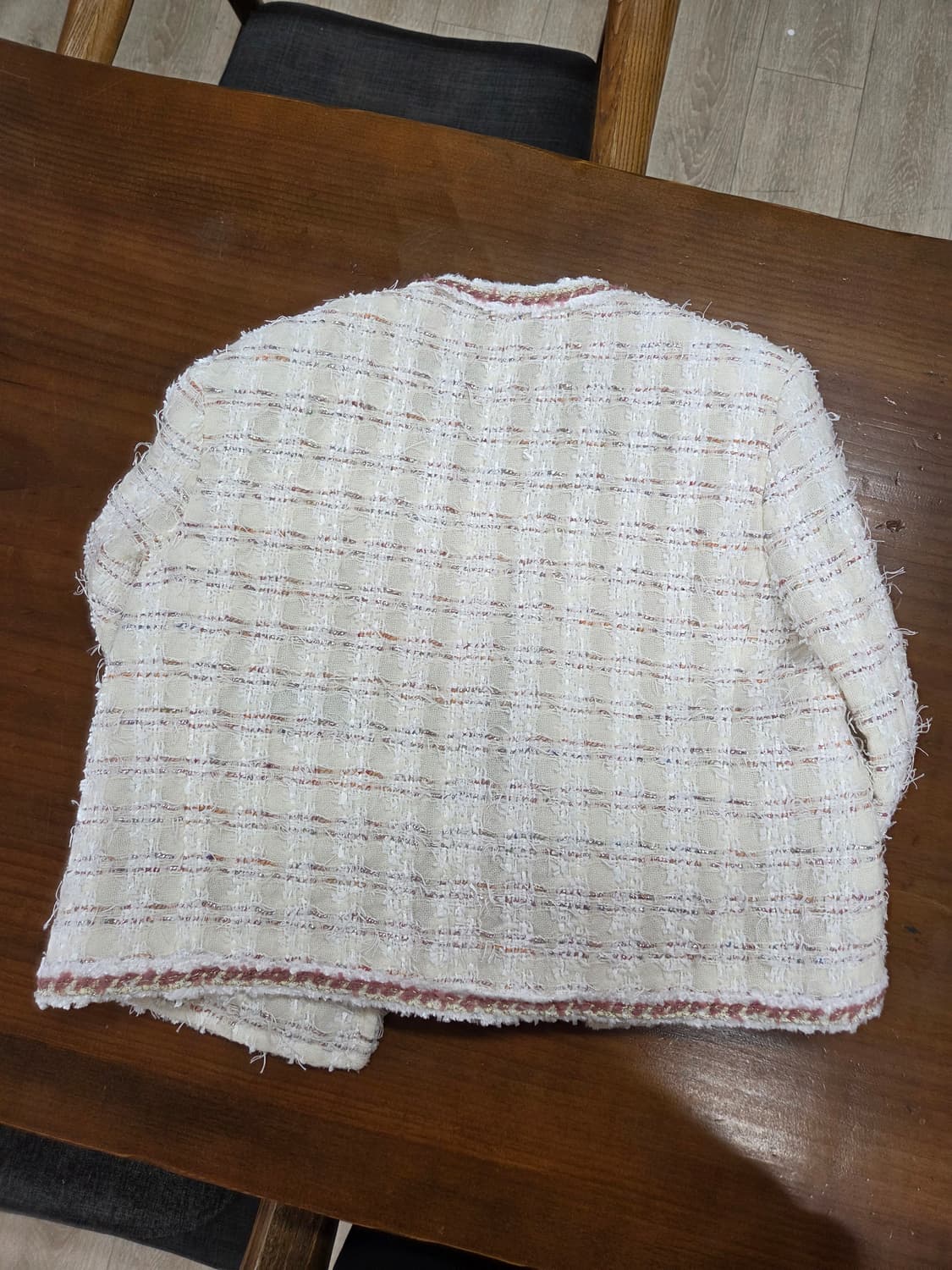 린튼(LINTON) 트위드 자켓.S 상품이미지6