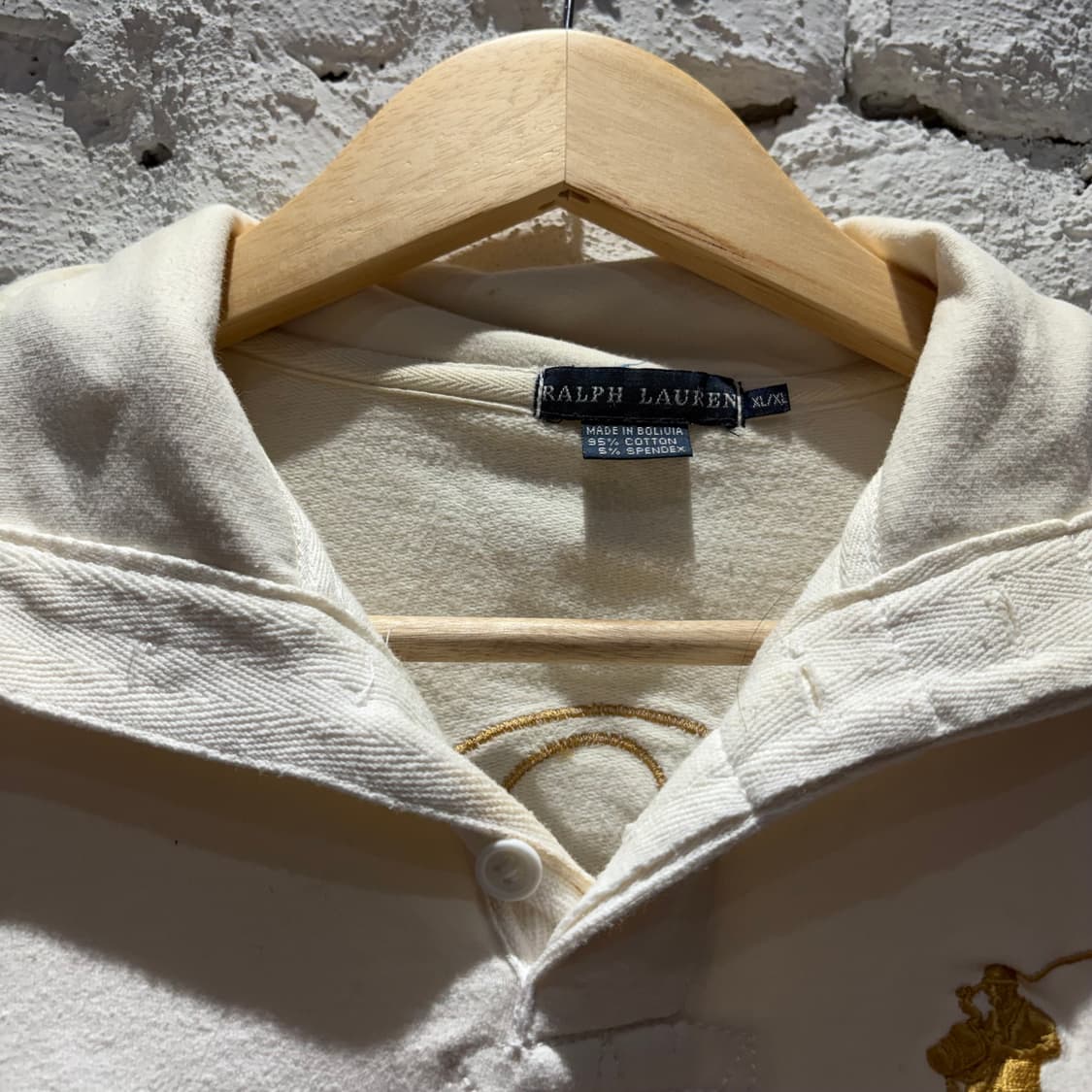 폴로 빅포니2 블랙와치 빈티지 반집업 맨투맨 상품이미지3