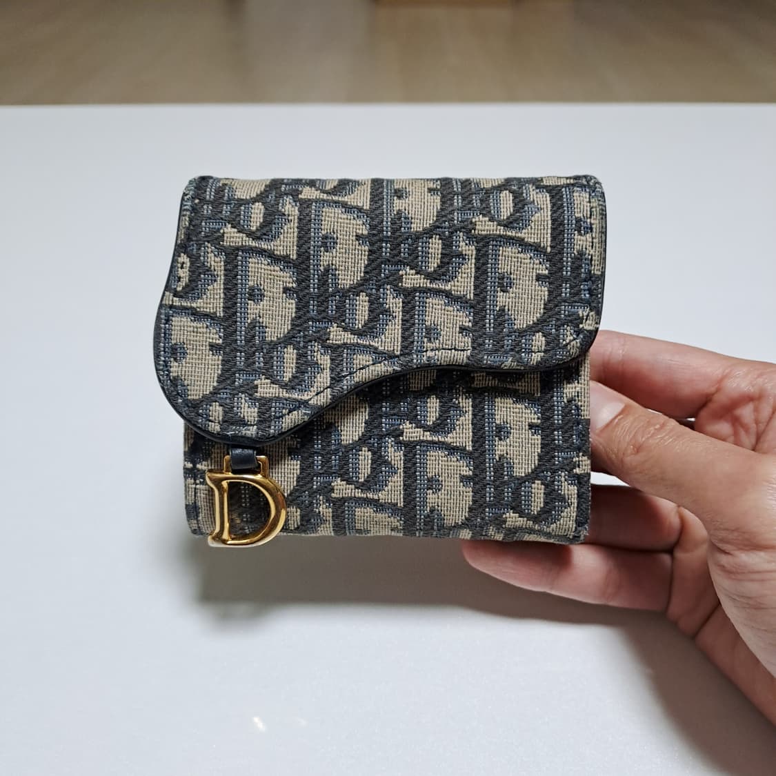 [100%/정품] 디올 새들 로터스 오블리크 3단 지갑, 디올지갑 상품이미지1