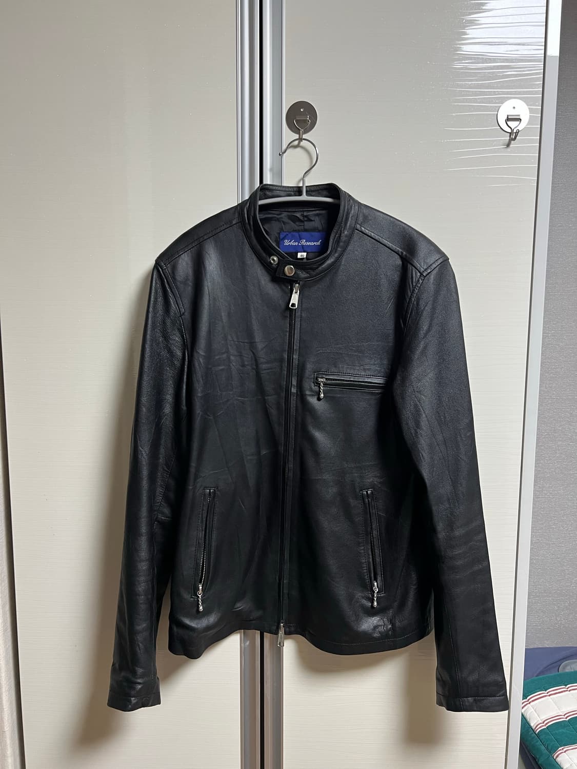 어반 리서치 - 염소가죽 싱글 라이더 자켓 상품이미지1