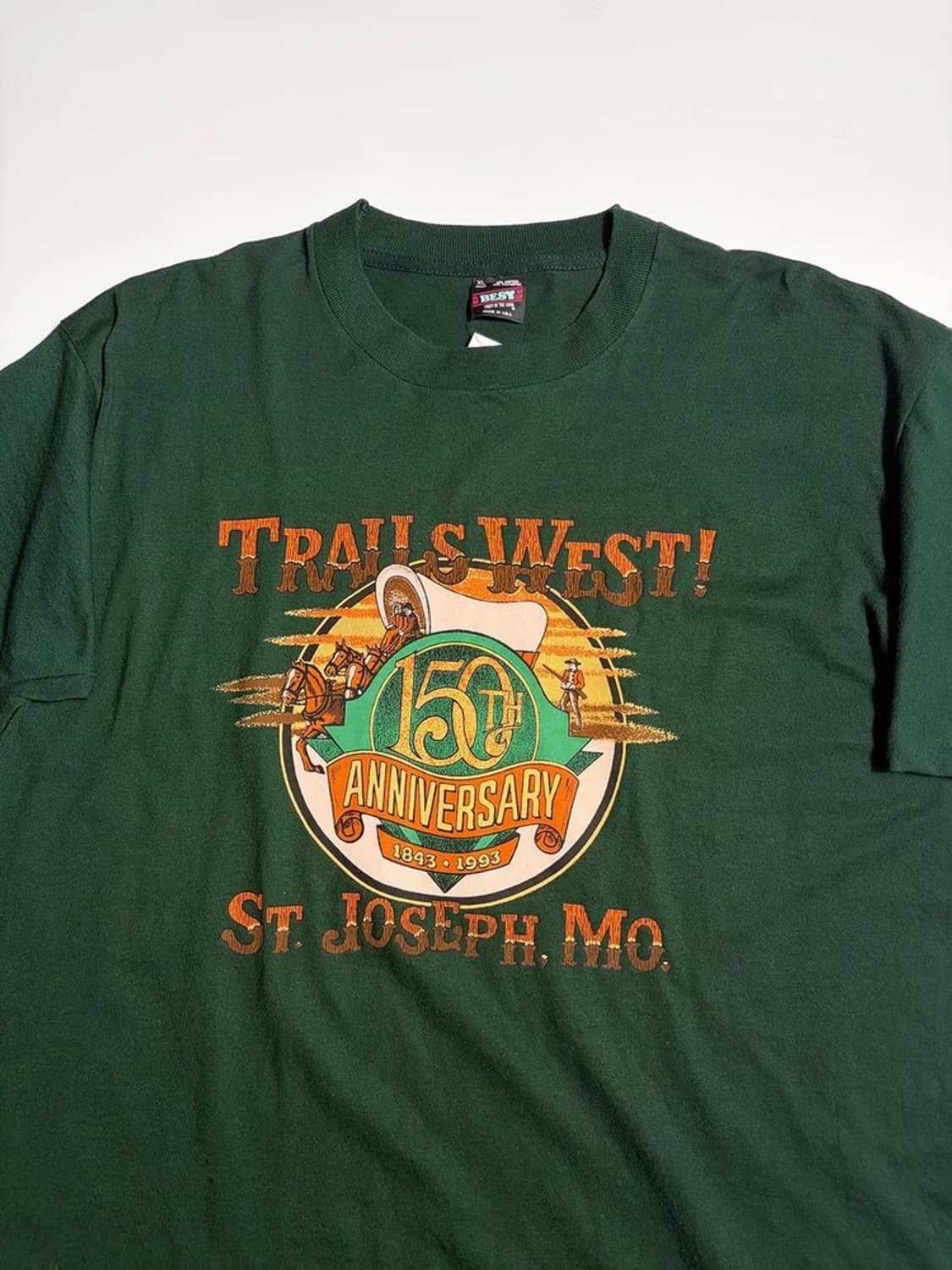 Trail West 150주년 기념 그래픽 반팔 티셔츠R1533 상품이미지2