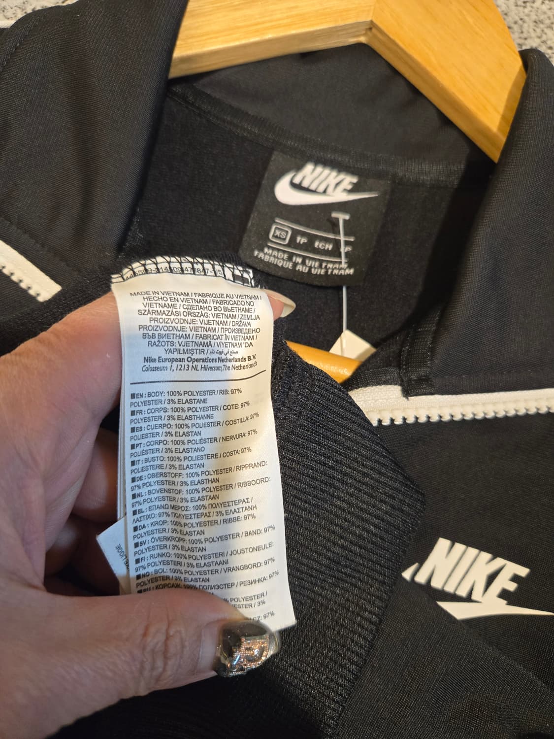 나이키 여성져지 약기모 트레이닝상의 새상수준 XS 상품이미지6