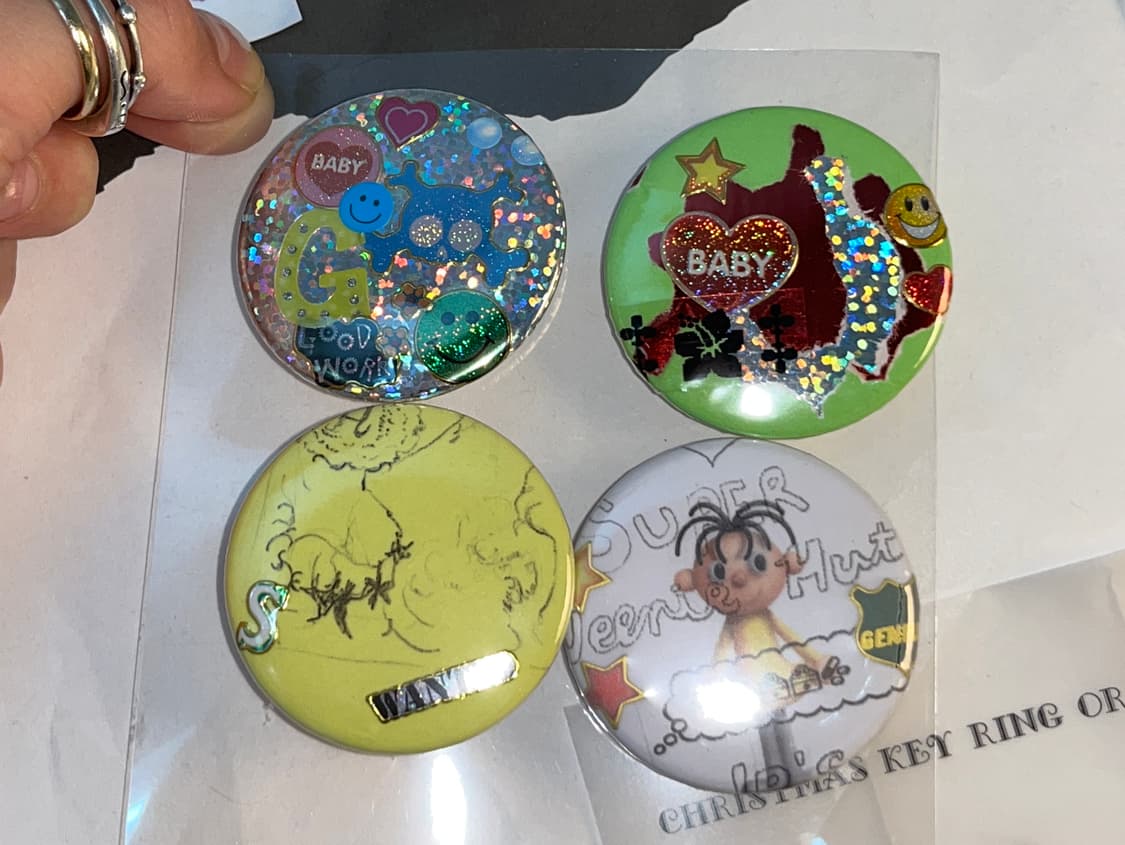 뱃지 핀버튼 브로치 {4🅔🅐-1🅢🅔🅣} 상품이미지1