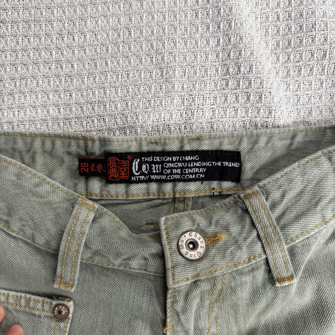 빈티지 워싱 데님 팬츠 상품이미지4