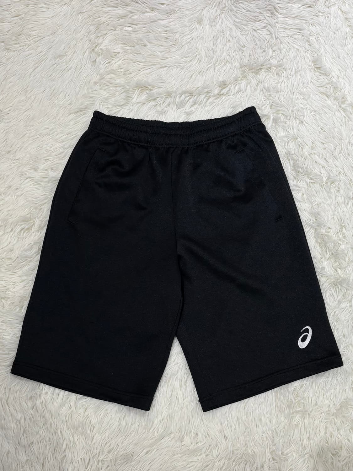 아식스 스몰로고 블랙 런닝 팬츠 상품이미지3