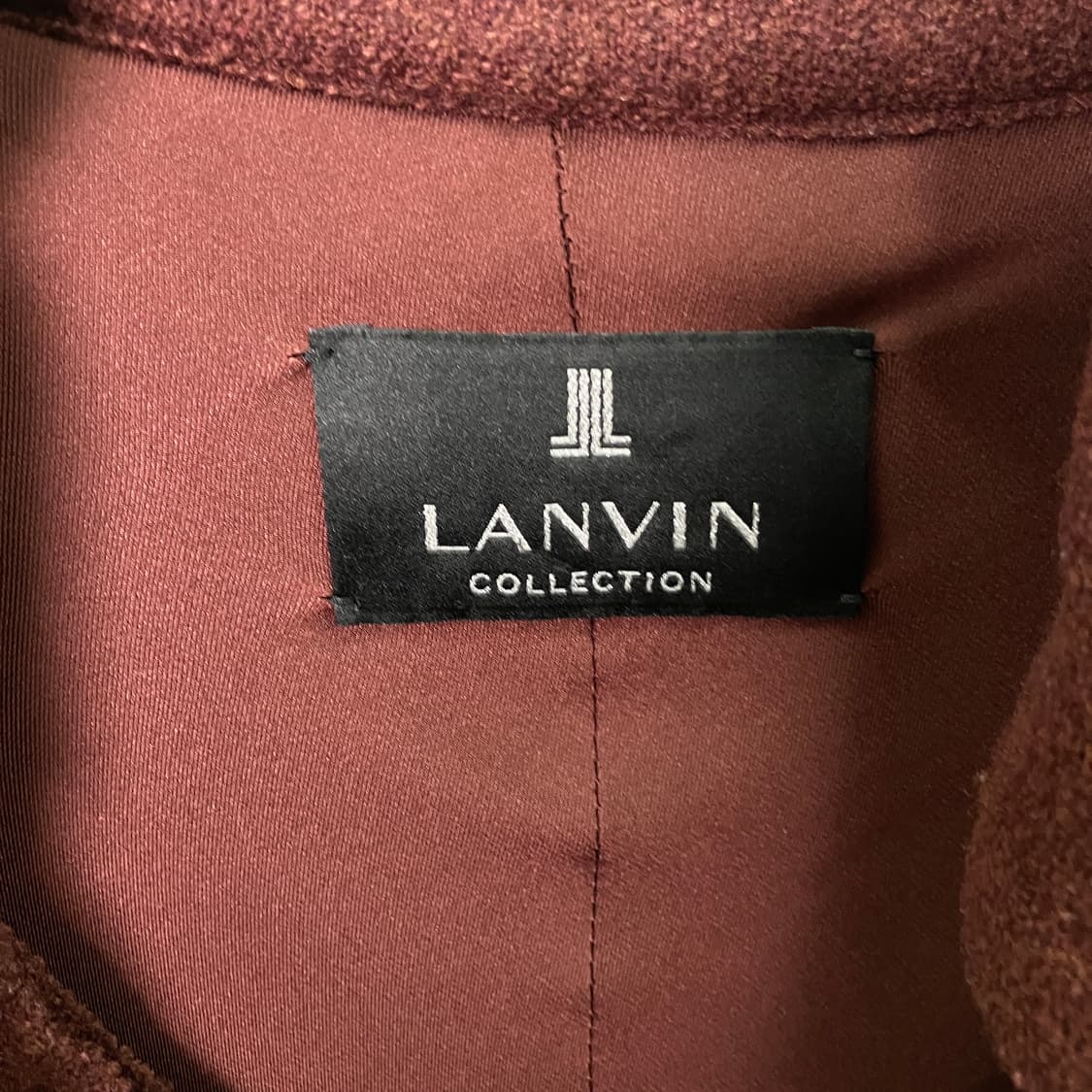 랑방 컬렉션 마룬 울 코트  상품이미지3