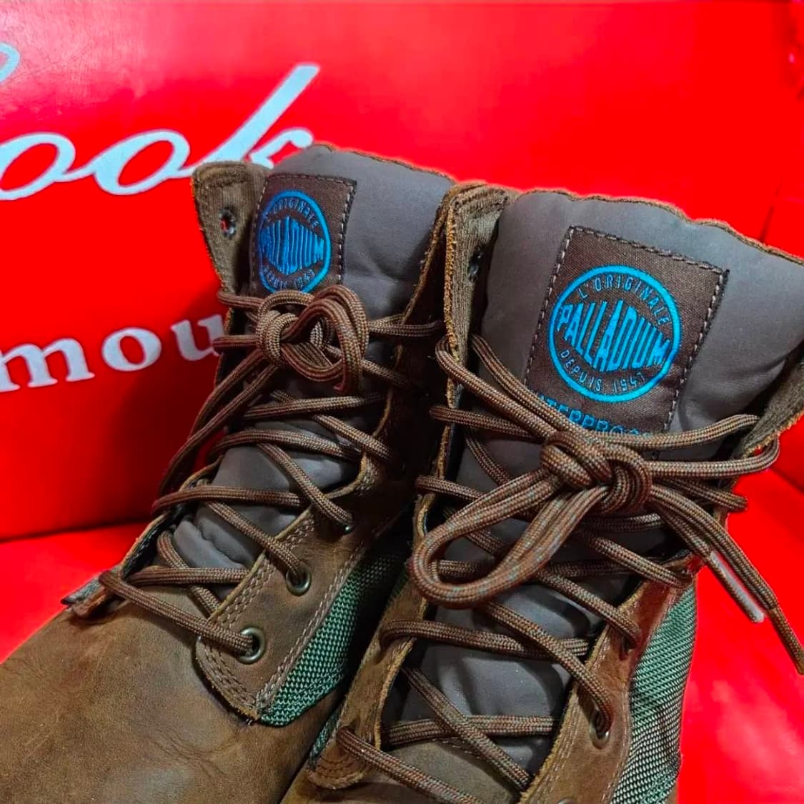 팔라디움(Palladium) 커프 레더 가죽 워커 부츠 상품이미지5