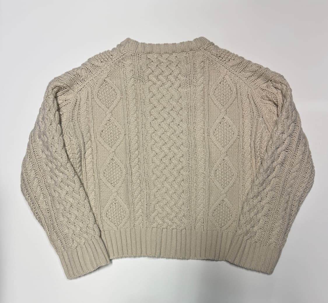 여성 니코앤드 일본 빈티지 케이블 크롭 니트 3 상품이미지2