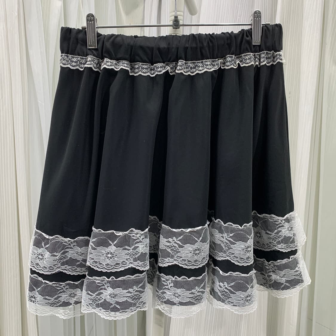 빈티지 고스로리 레이스 캉캉 플레어 스커트 1779 상품이미지2