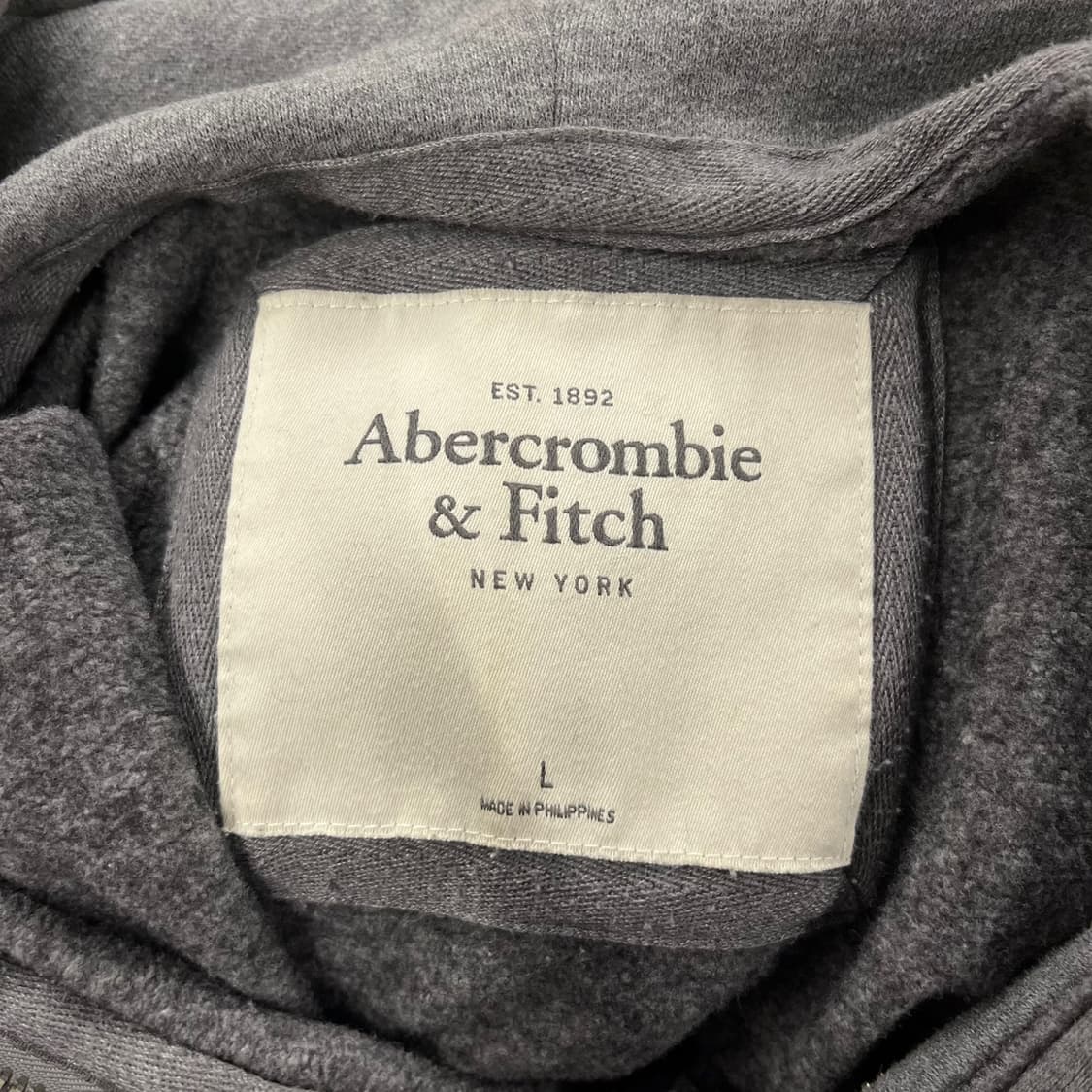 아베크롬비 그레이 딱붙 후드집업 상품이미지5
