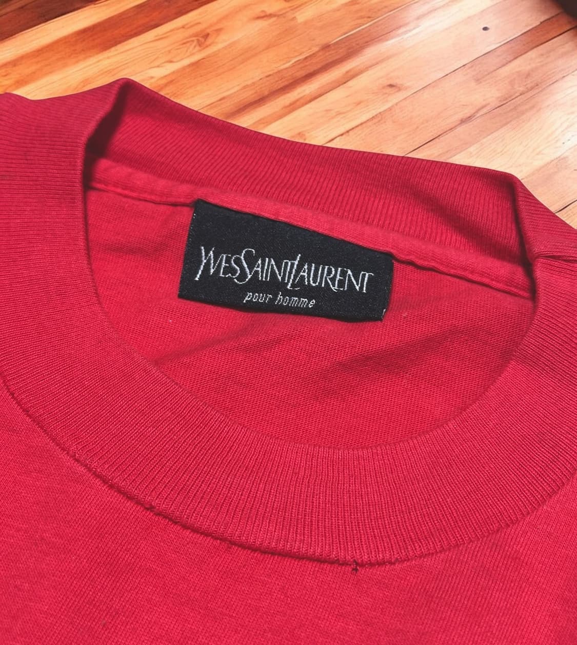 90s 빈티지 생로랑 YSL 포켓 티셔츠 상품이미지4