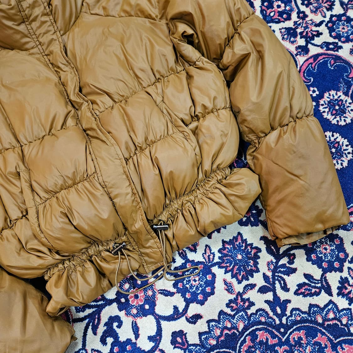 스테파넬(STEFANEL) 벨트 스트렙 다운 크롭 패딩 M size 상품이미지3