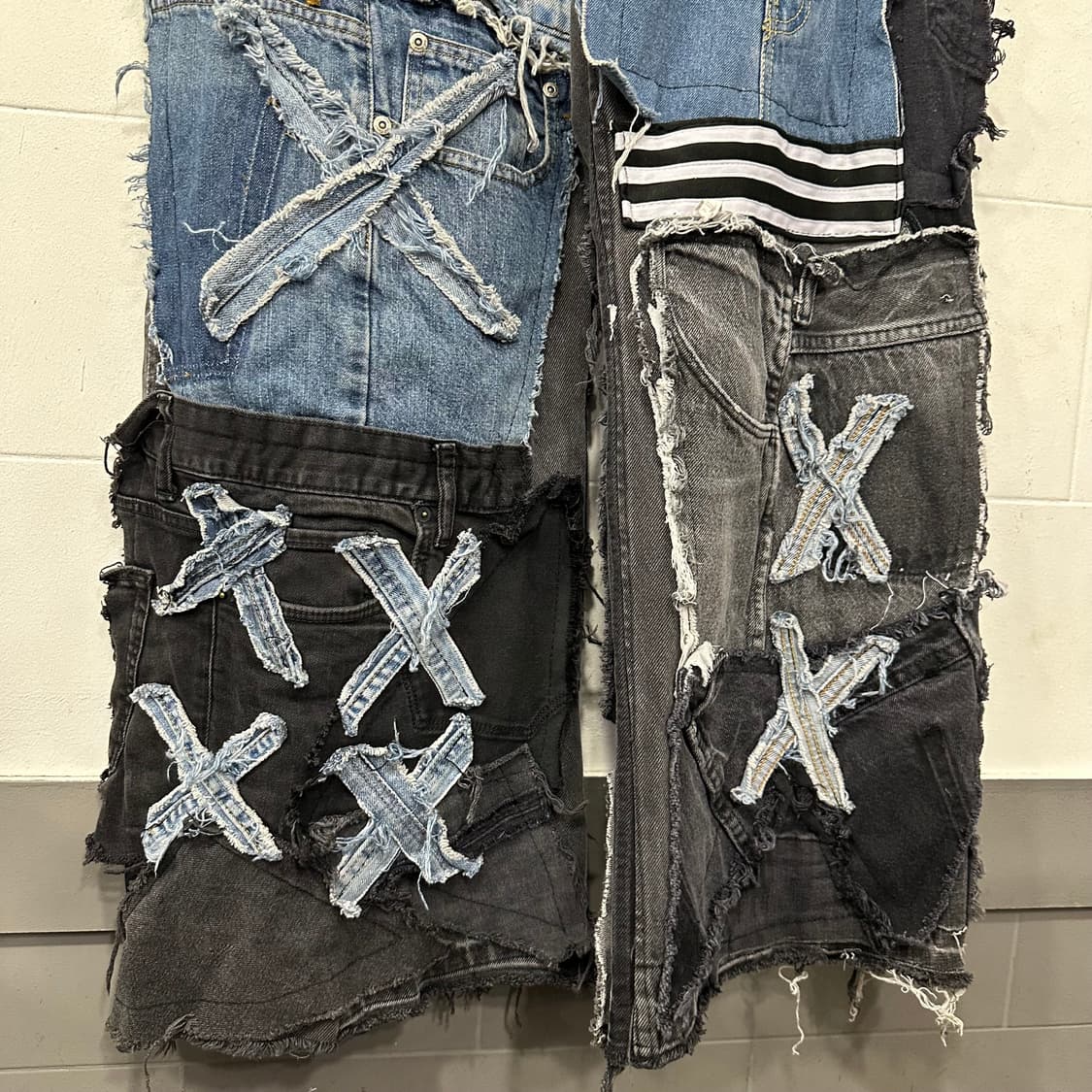 리빌드 패치워크 데님팬츠 상품이미지3