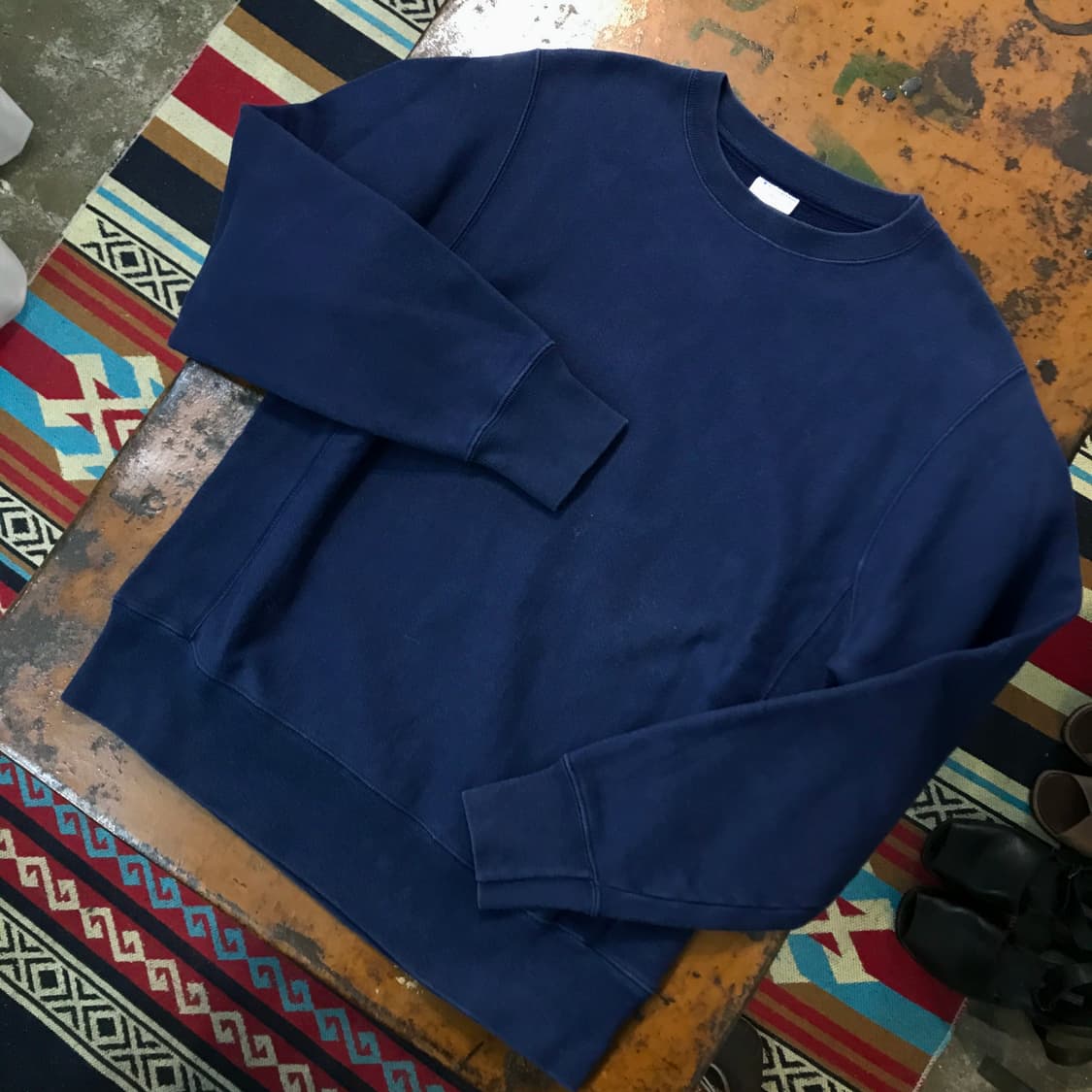 챔피온 리버스위브 에이징 네이비 맨투맨 남성 102 여성 프리사이즈  상품이미지2