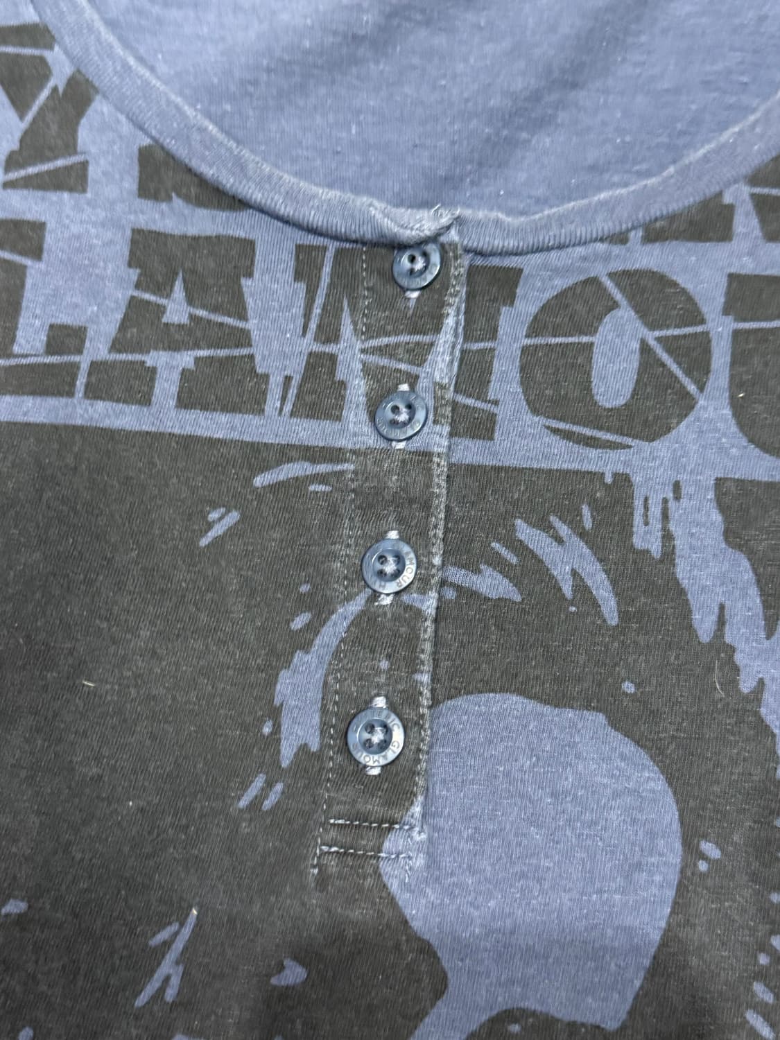 히스테릭 글래머 아카이브 단추 디테일 히스걸 반팔 티셔츠 상품이미지2