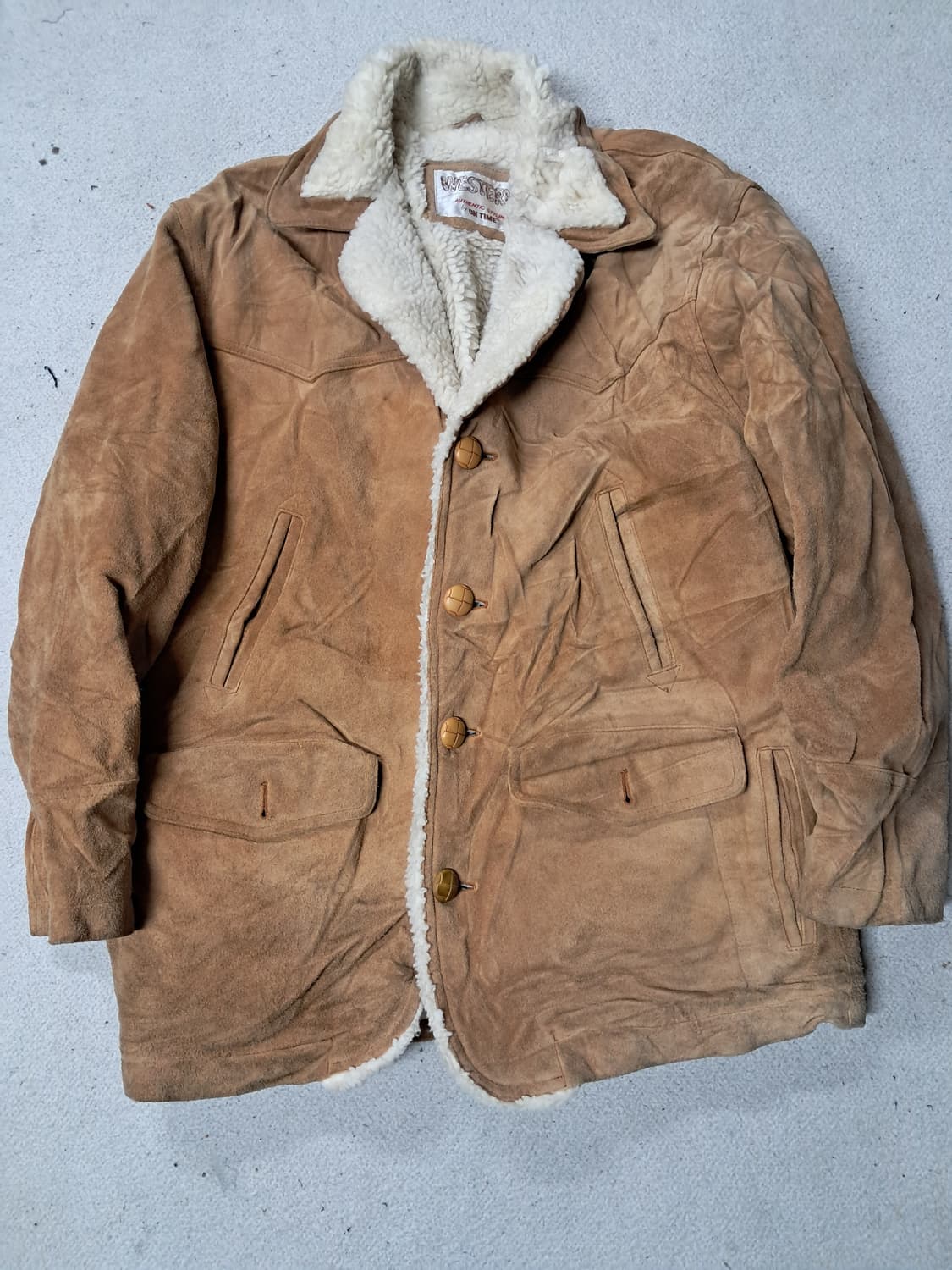 on time 쇼트 웨스턴 스웨이드자켓 상품이미지1