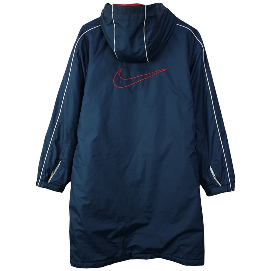 [나이키] 빅로고 후드 롱 바람막이 코트 돕바 네이비 M19736 상품이미지3