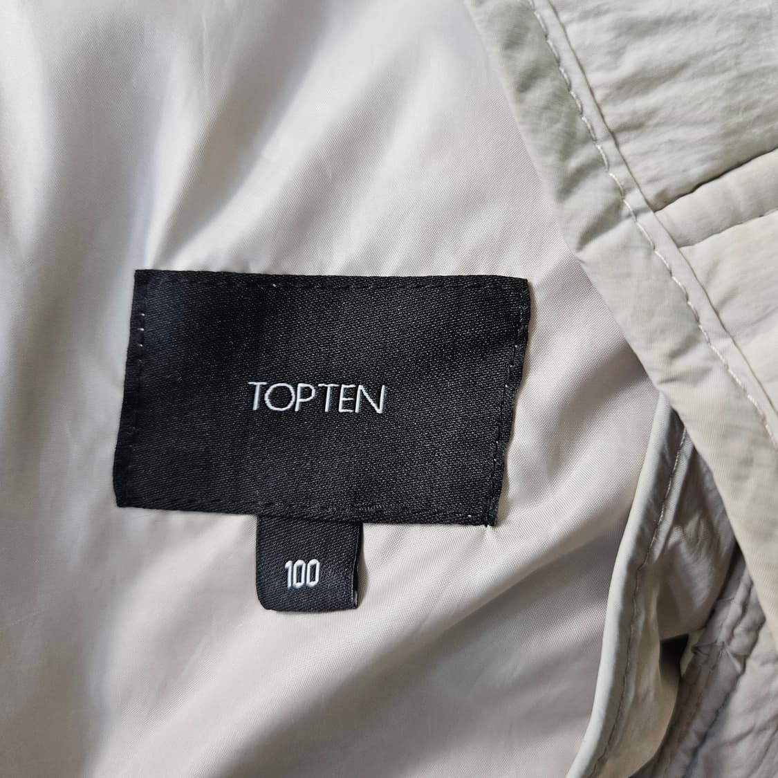 100 탑텐 그레이 경량패딩 0317Y 상품이미지4