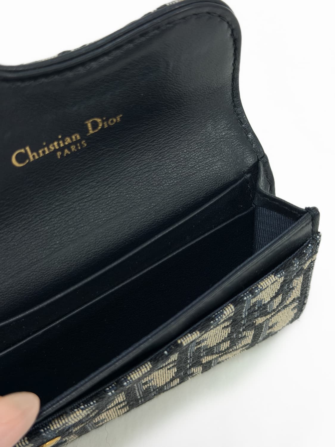 디올 오블리크 새들 플랩 카드 지갑 상품이미지7